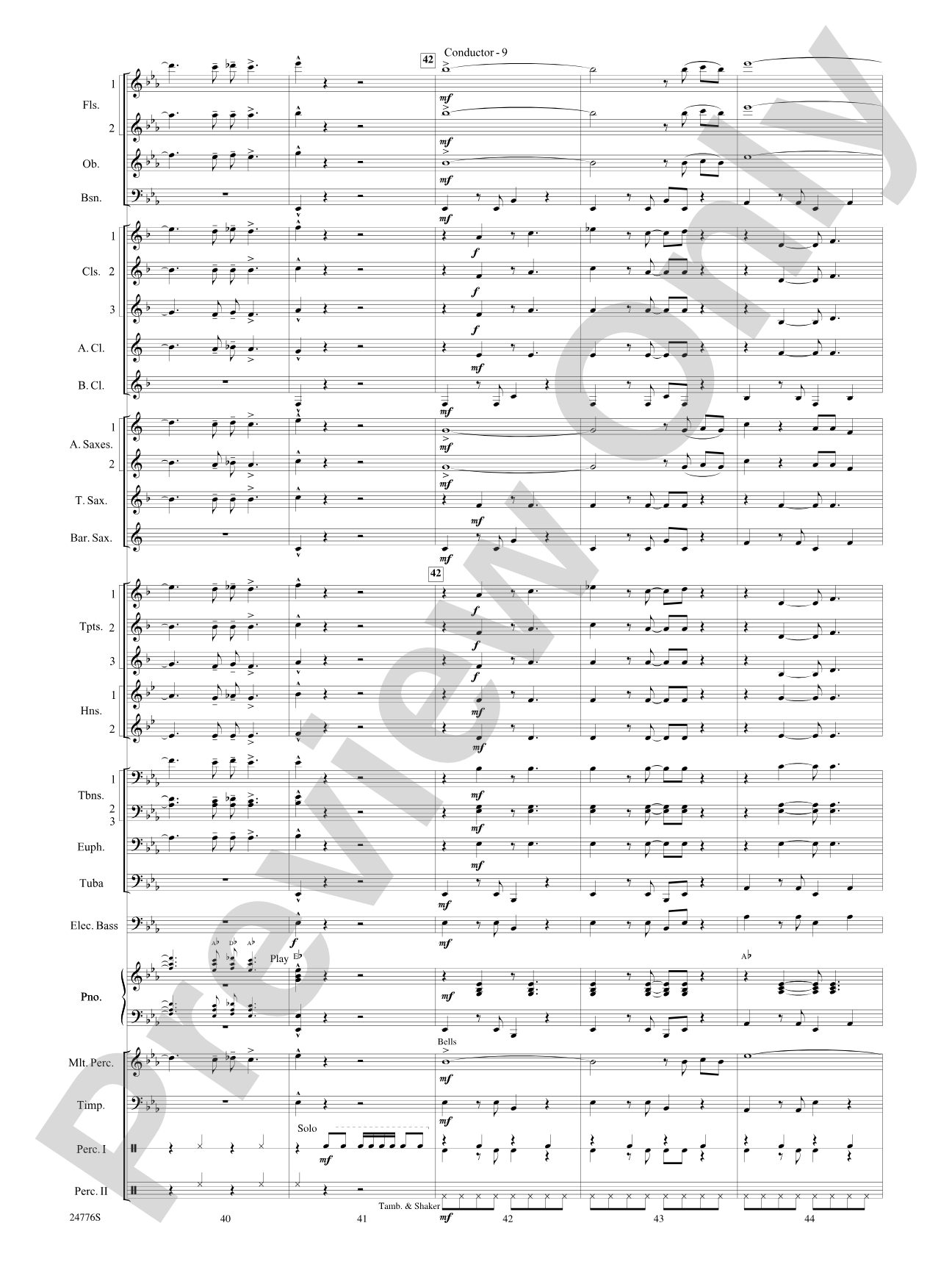 Rolling Stones: The Music Tour: Concert Band Conductor Score & Parts