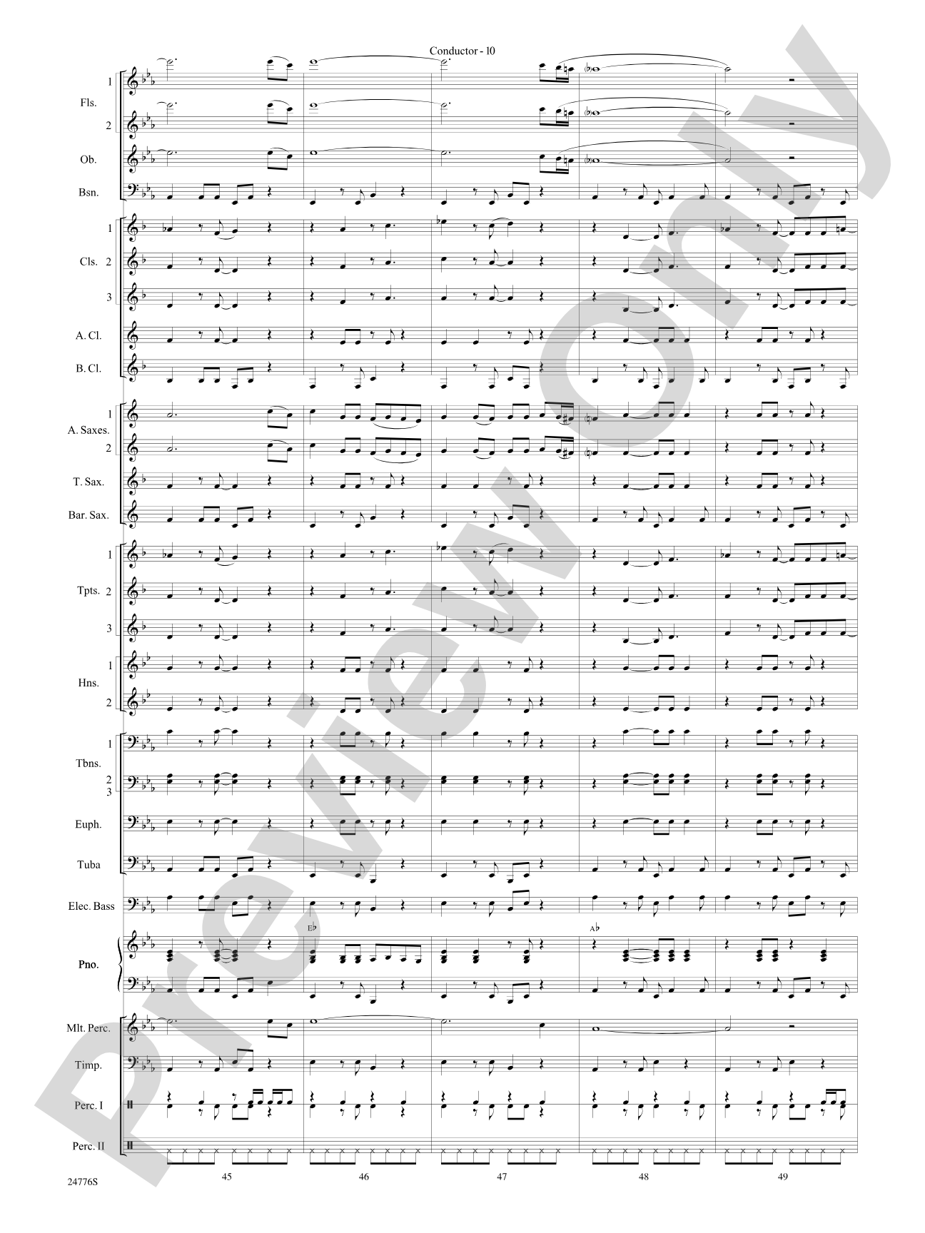 Rolling Stones: The Music Tour: Concert Band Conductor Score & Parts