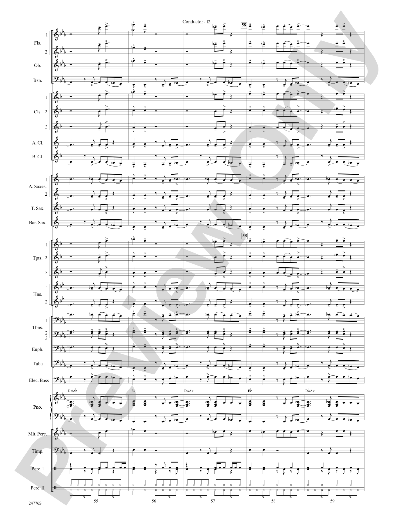Rolling Stones: The Music Tour: Concert Band Conductor Score & Parts