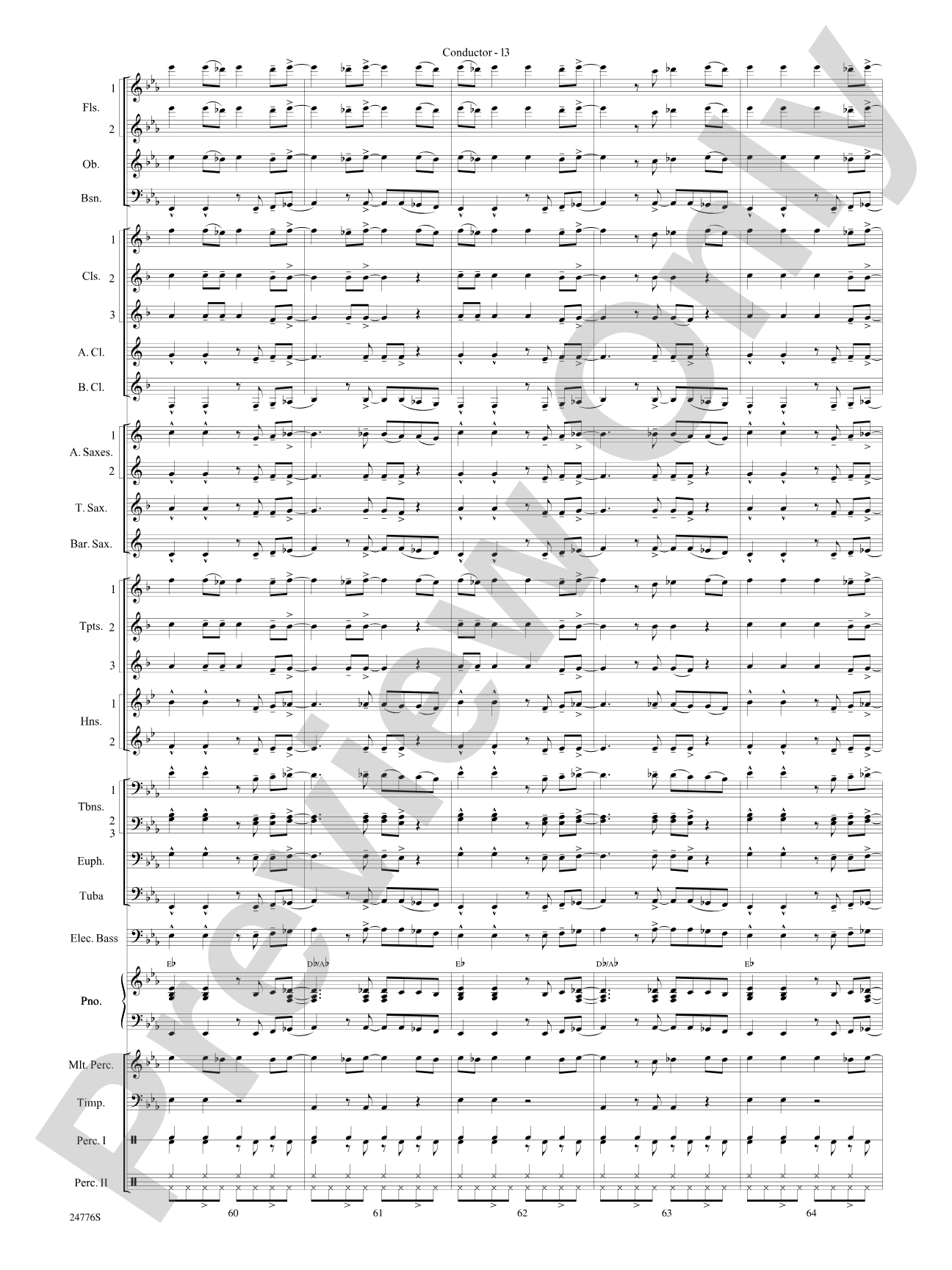 Rolling Stones: The Music Tour: Concert Band Conductor Score & Parts