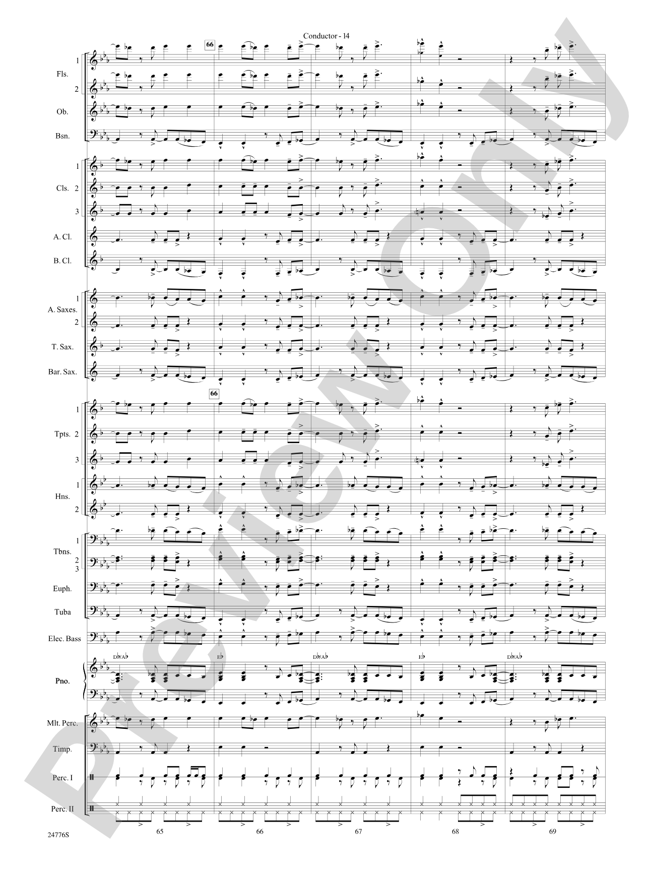 Rolling Stones: The Music Tour: Concert Band Conductor Score & Parts