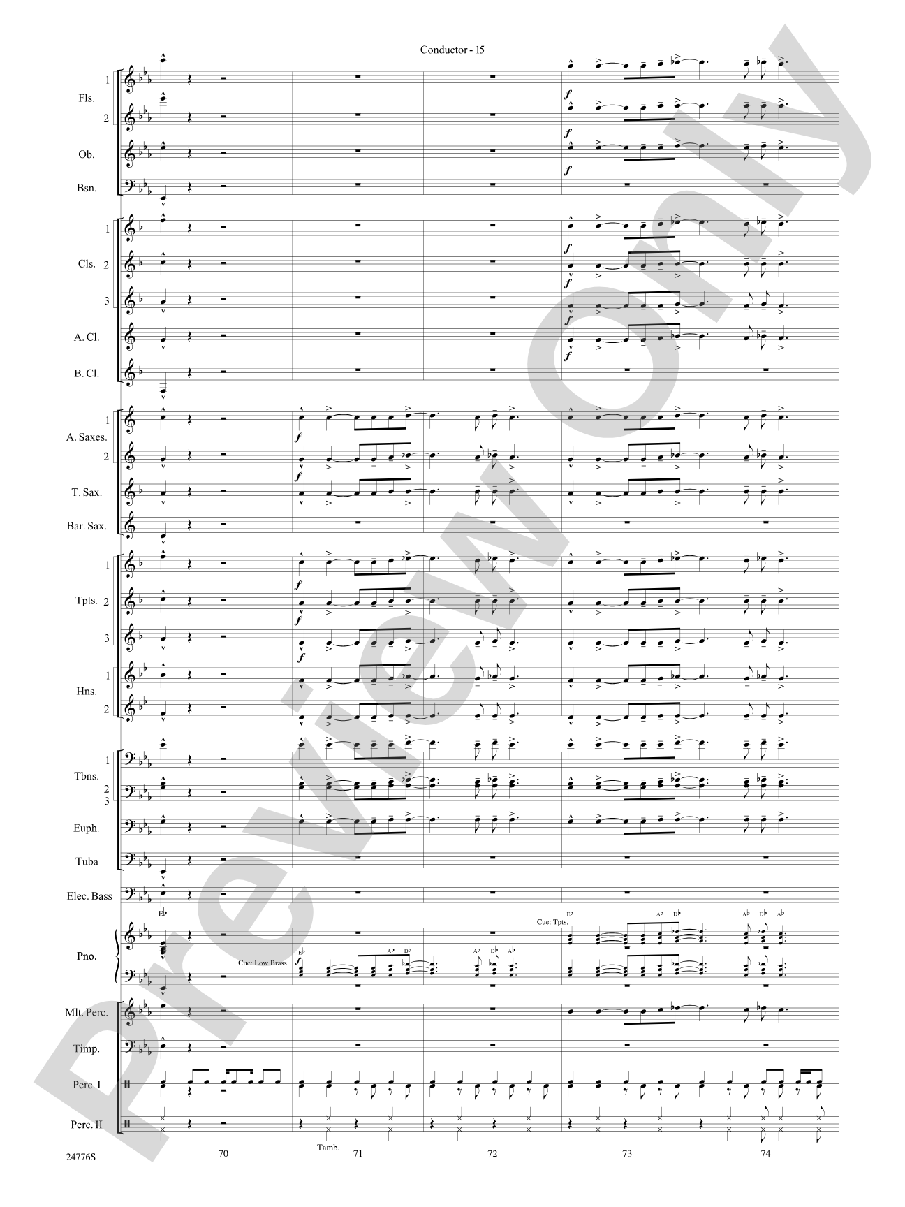 Rolling Stones: The Music Tour: Concert Band Conductor Score & Parts