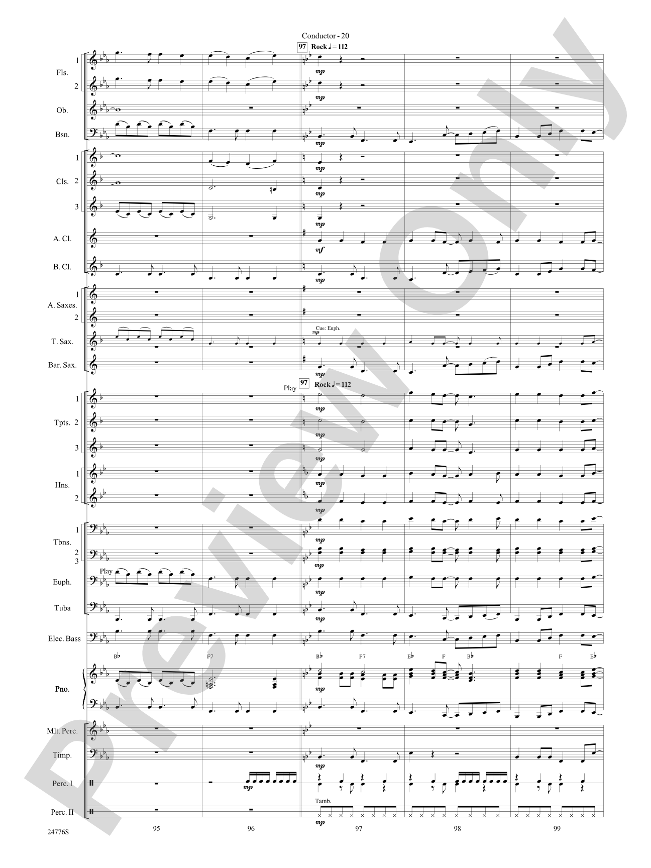 Rolling Stones: The Music Tour: Concert Band Conductor Score & Parts