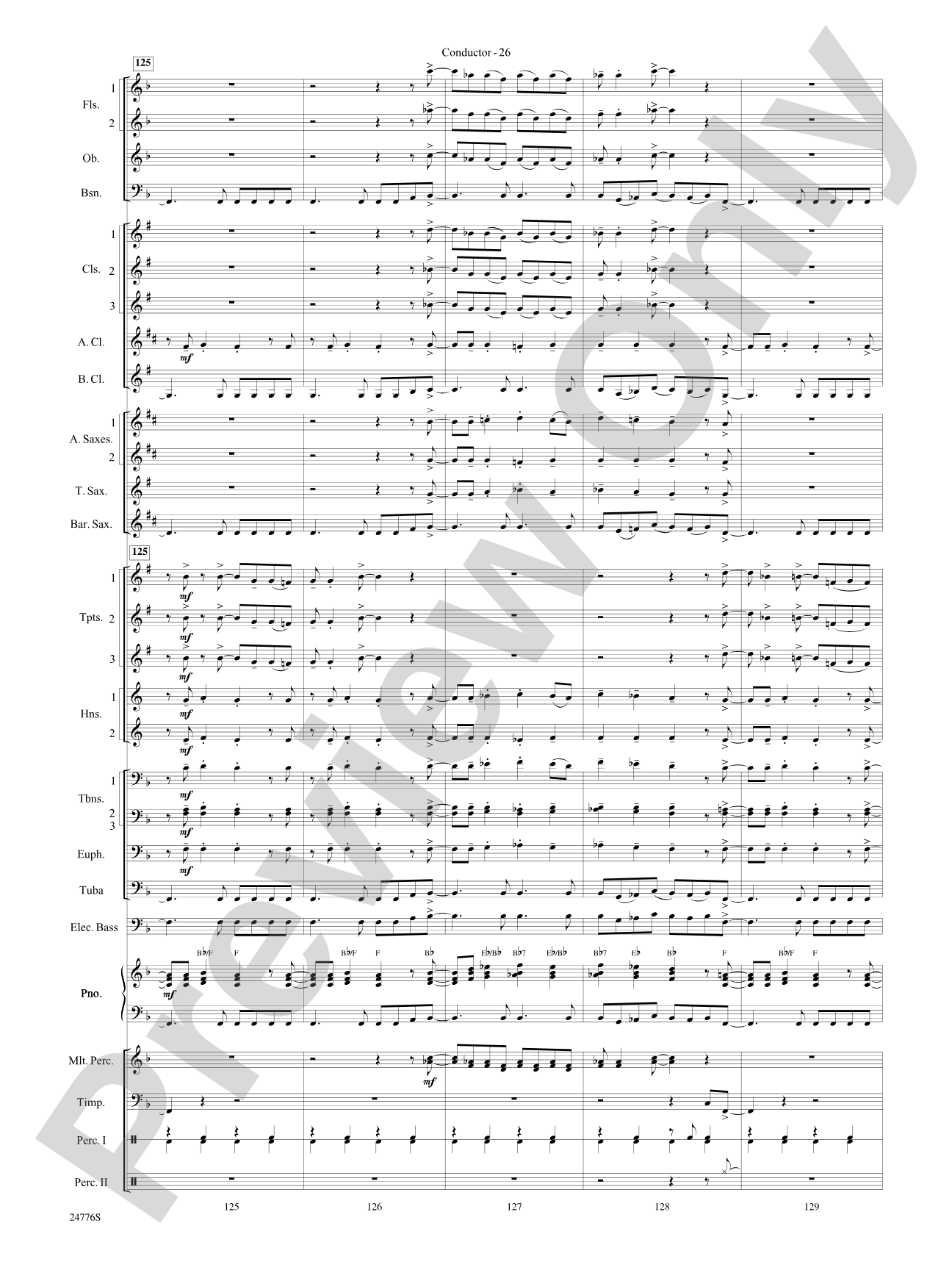 Rolling Stones: The Music Tour: Concert Band Conductor Score & Parts