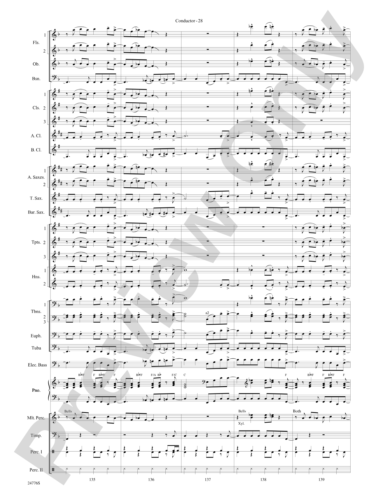 Rolling Stones: The Music Tour: Concert Band Conductor Score & Parts