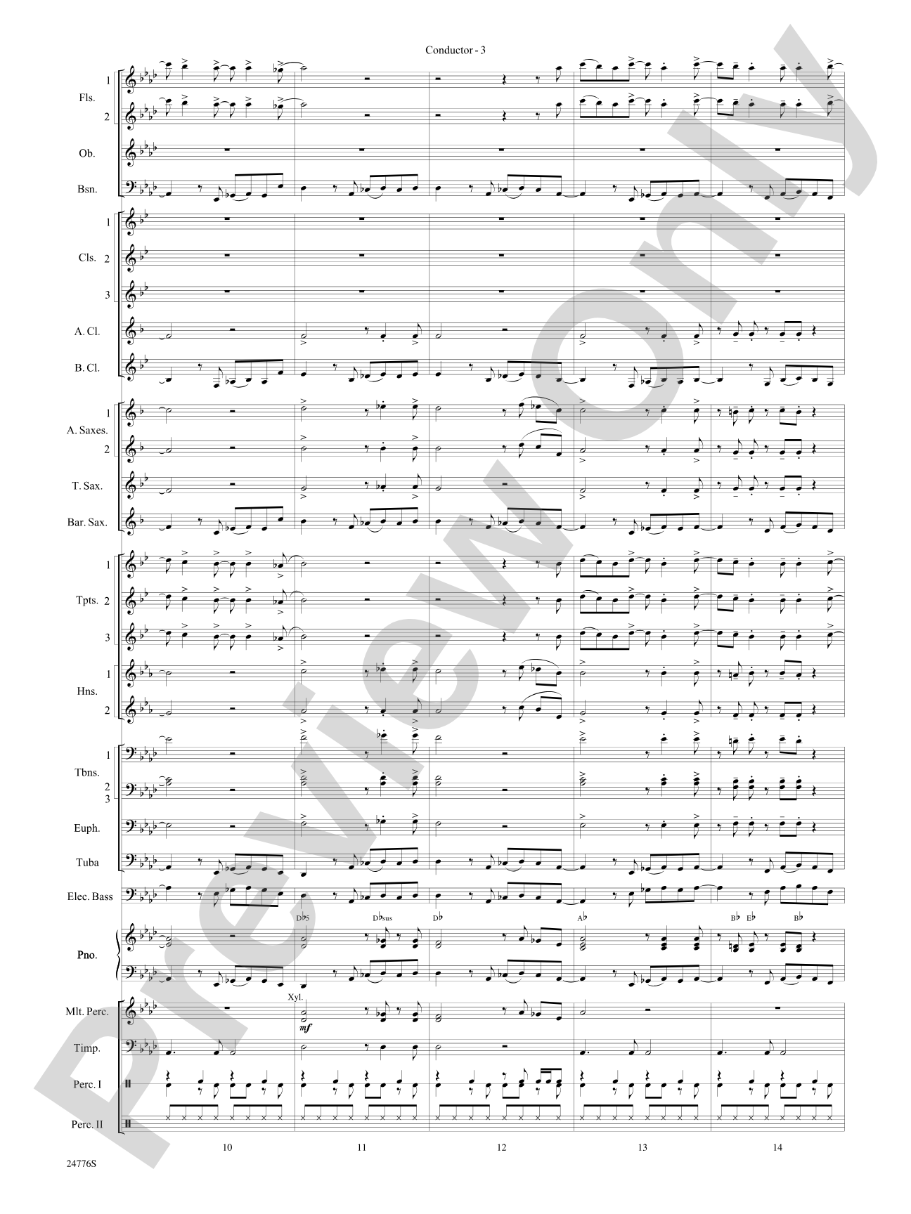 Rolling Stones: The Music Tour: Concert Band Conductor Score & Parts