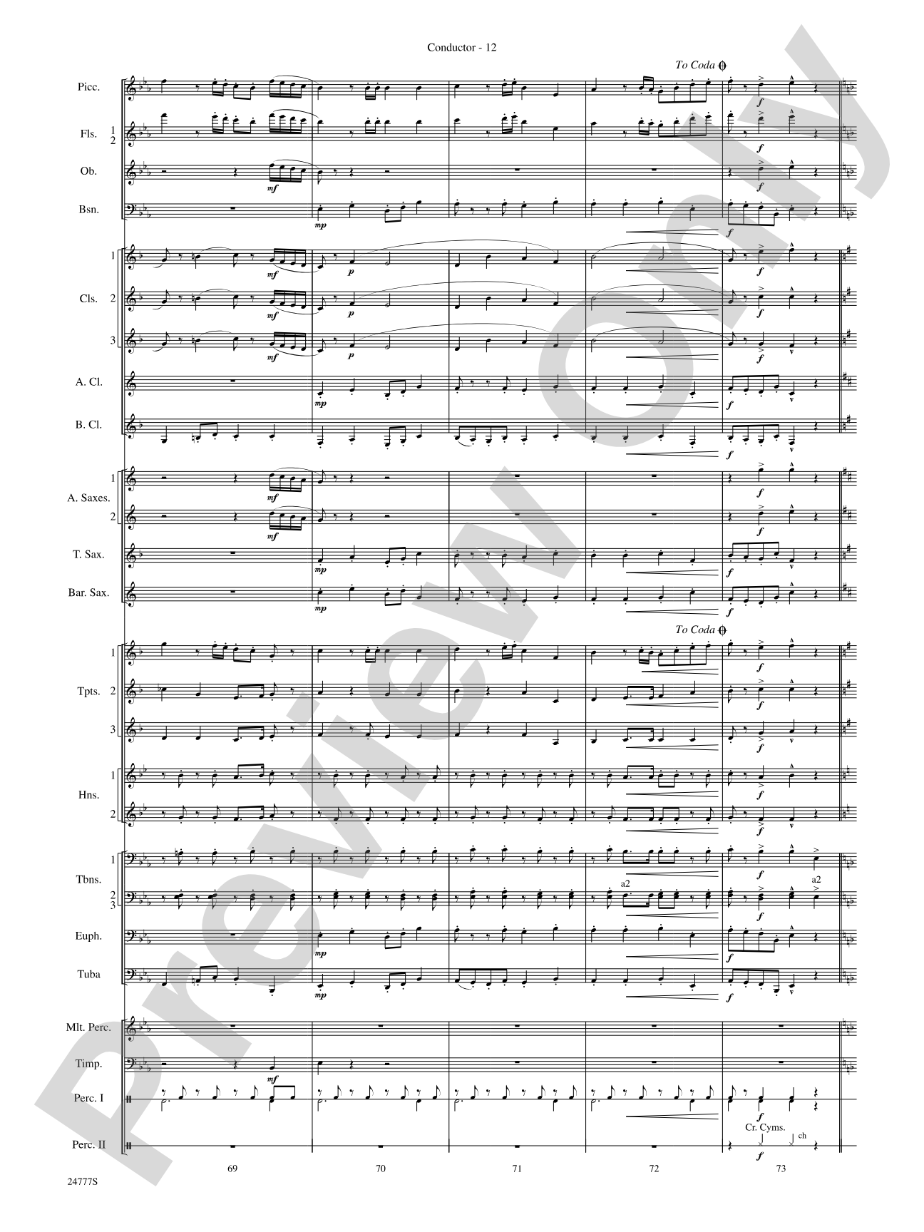 Harry at Hogwarts (from Harry Potter and the Goblet of Fire): Concert Band Conductor Score & Parts