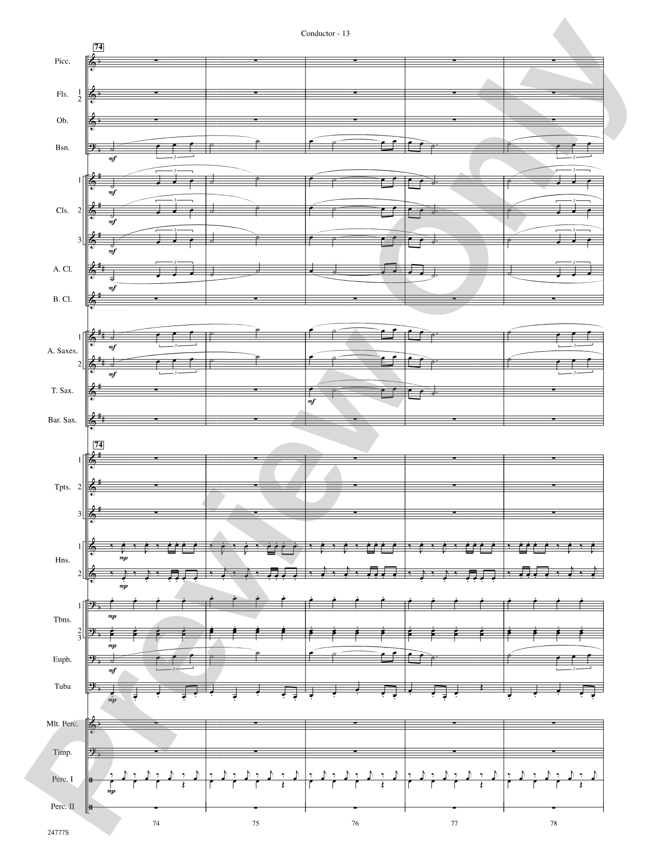Harry at Hogwarts (from Harry Potter and the Goblet of Fire): Concert Band Conductor Score & Parts