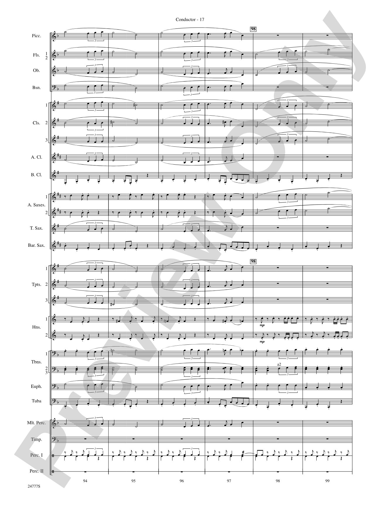 Harry at Hogwarts (from Harry Potter and the Goblet of Fire): Concert Band Conductor Score & Parts