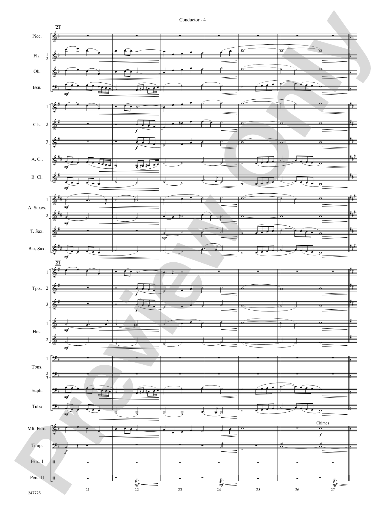Harry at Hogwarts (from Harry Potter and the Goblet of Fire): Concert Band Conductor Score & Parts