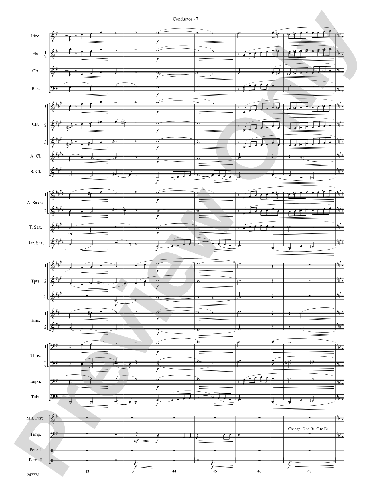 Harry at Hogwarts (from Harry Potter and the Goblet of Fire): Concert Band Conductor Score & Parts