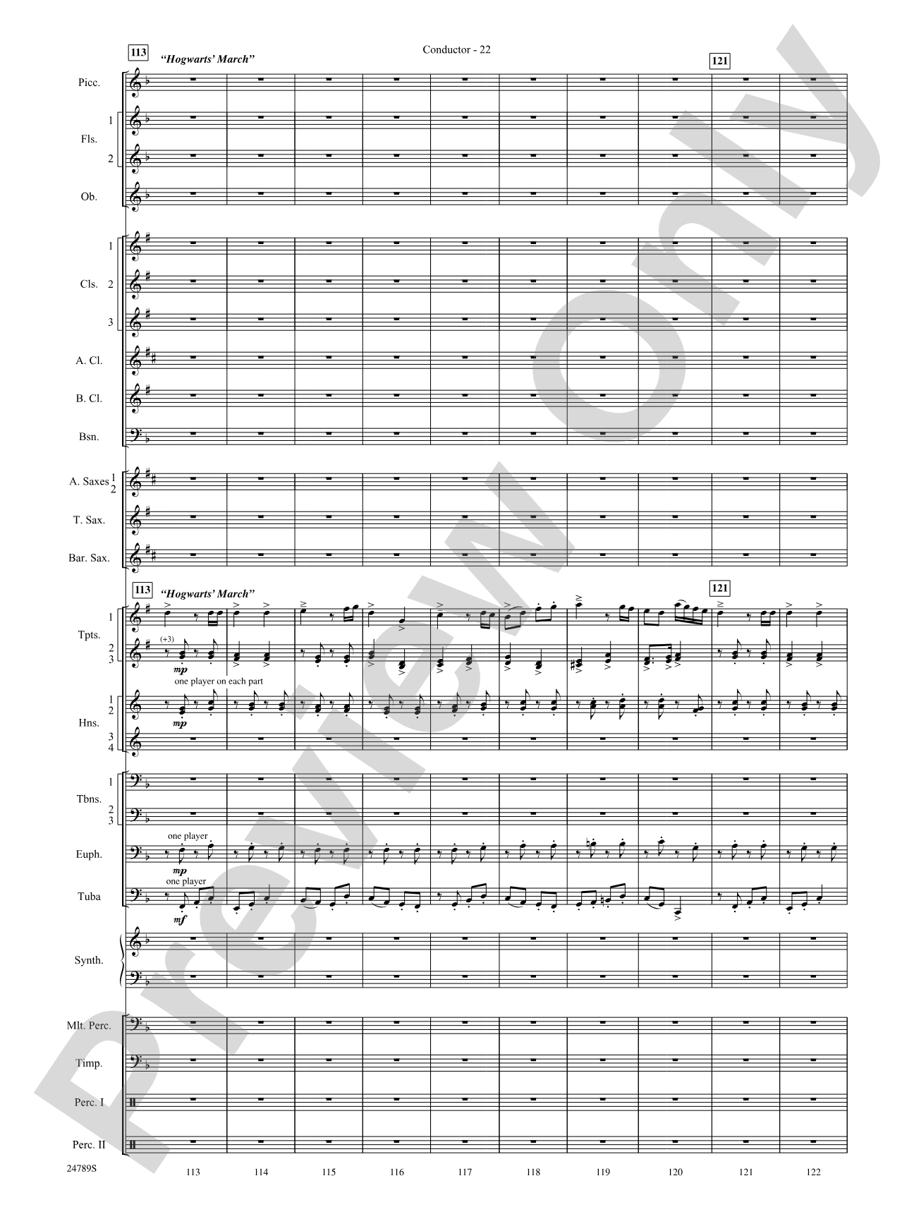 Harry Potter and the Goblet of Fire, Symphonic Suite from: Score