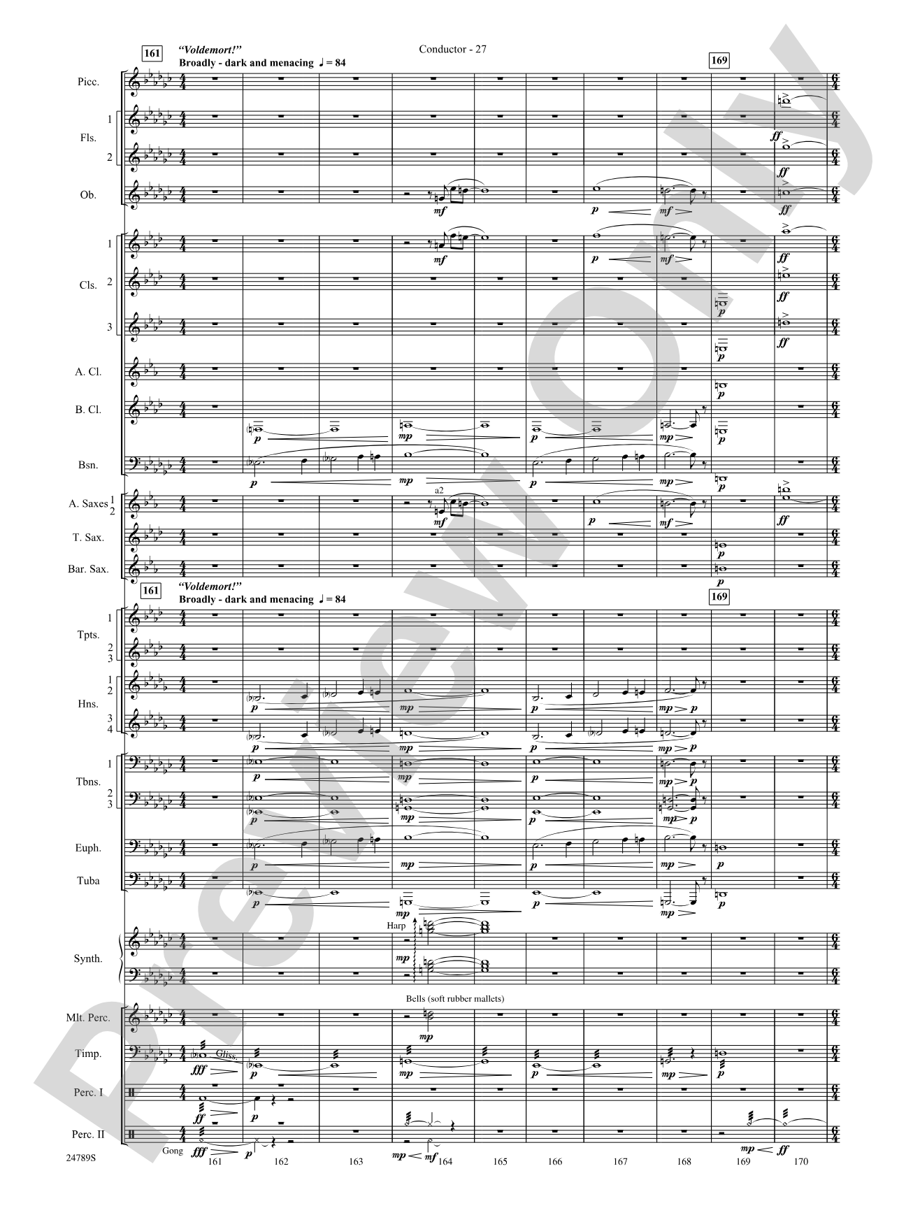 Harry Potter and the Goblet of Fire, Symphonic Suite from: Score
