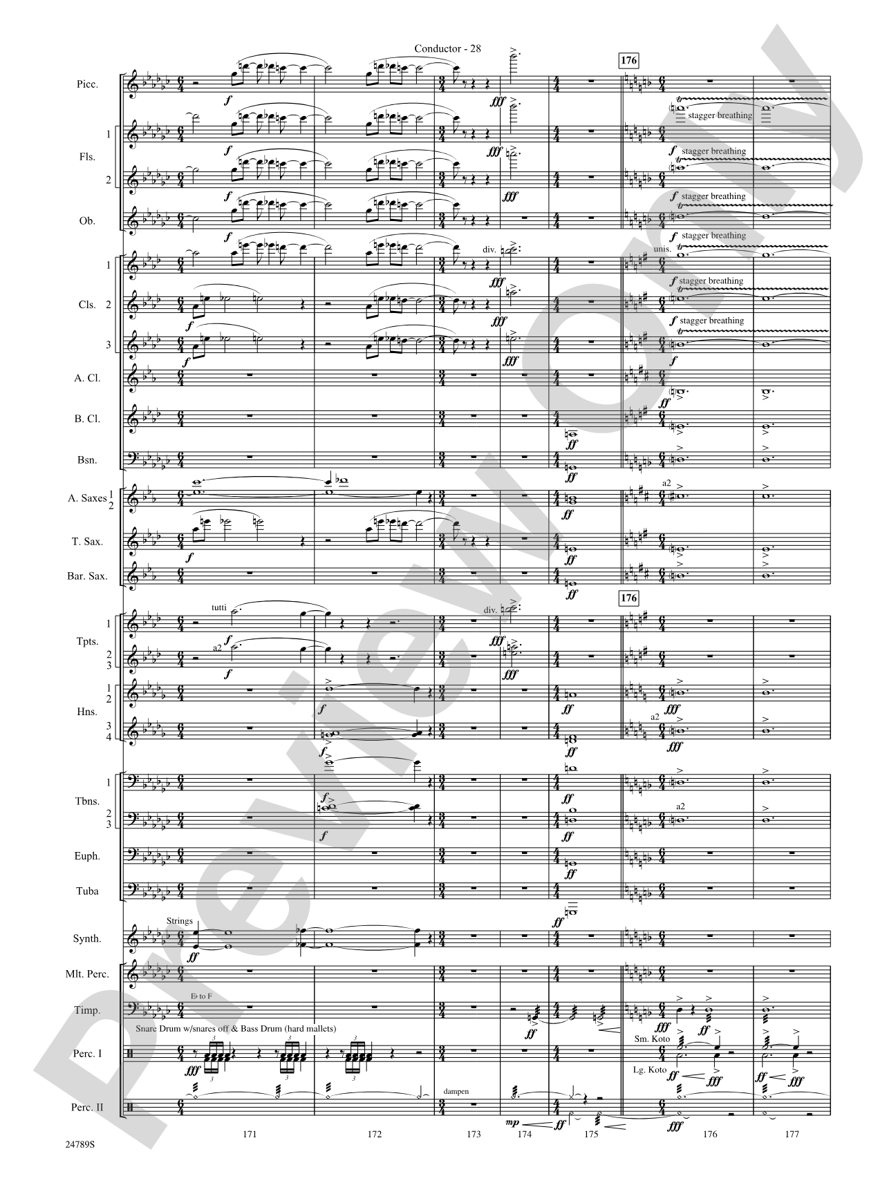 Harry Potter and the Goblet of Fire, Symphonic Suite from: Score