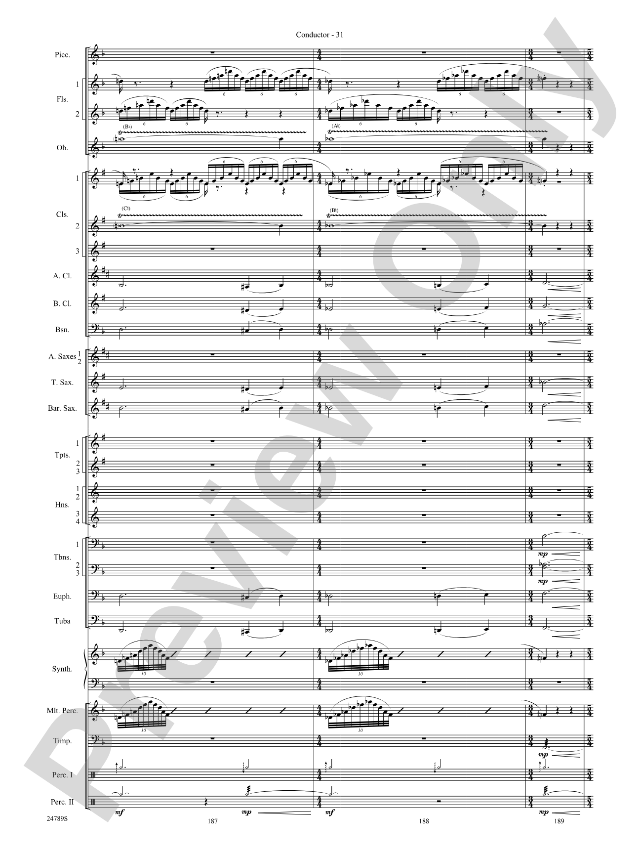 Harry Potter and the Goblet of Fire, Symphonic Suite from: Score