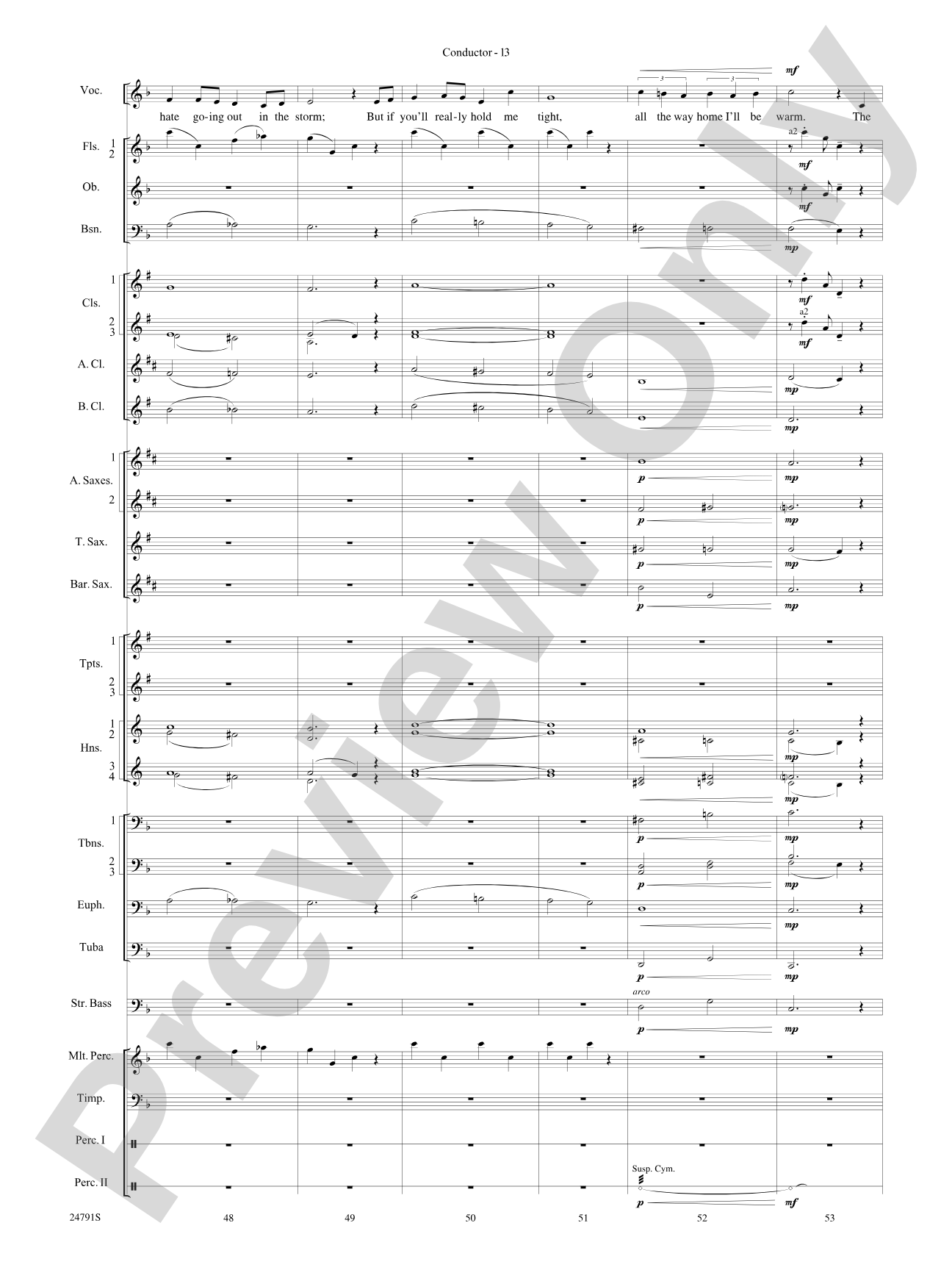 On with the Snow!: Concert Band Conductor Score & Parts