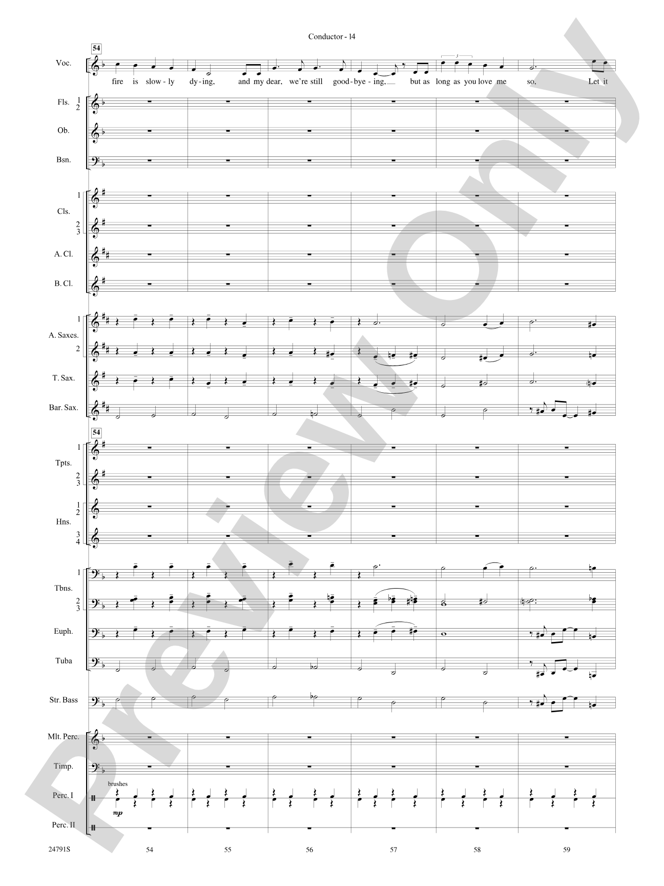 On with the Snow!: Concert Band Conductor Score & Parts