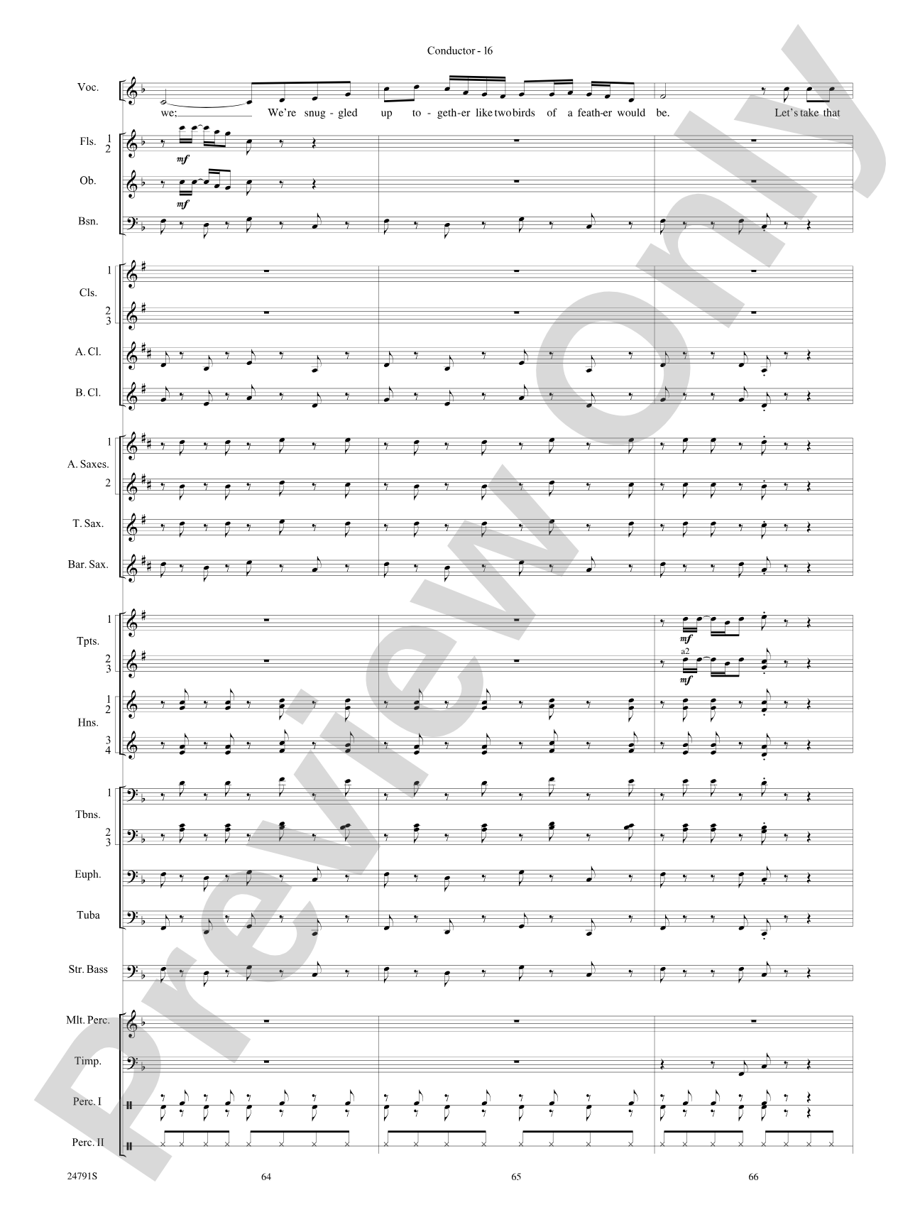 On with the Snow!: Concert Band Conductor Score & Parts