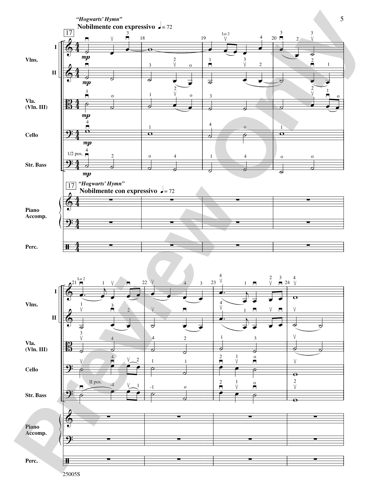 Harry Potter and the Goblet of Fire,™ Themes from: String Orchestra Conductor Score & Parts