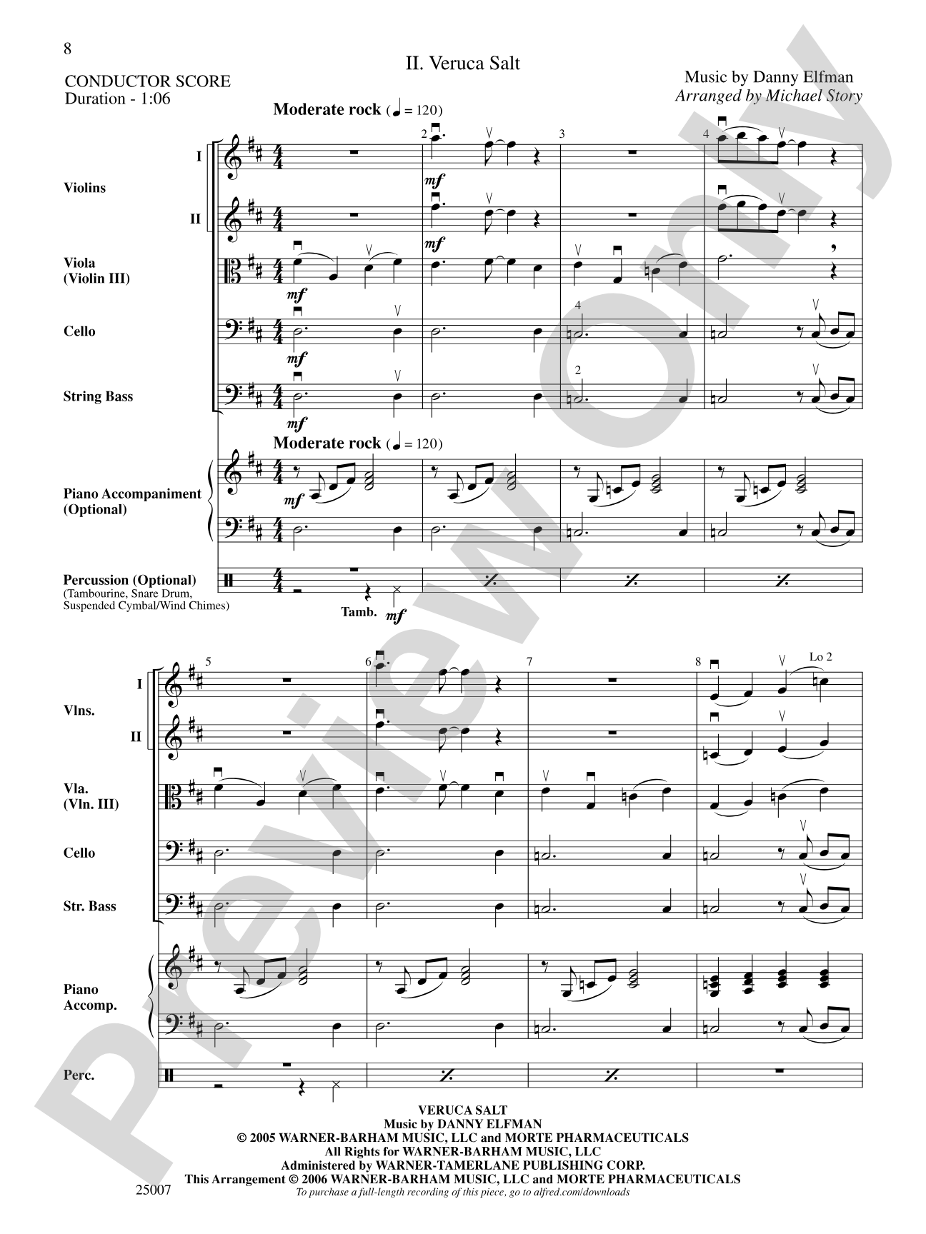 Charlie and the Chocolate Factory, Suite from: String Orchestra Conductor Score & Parts