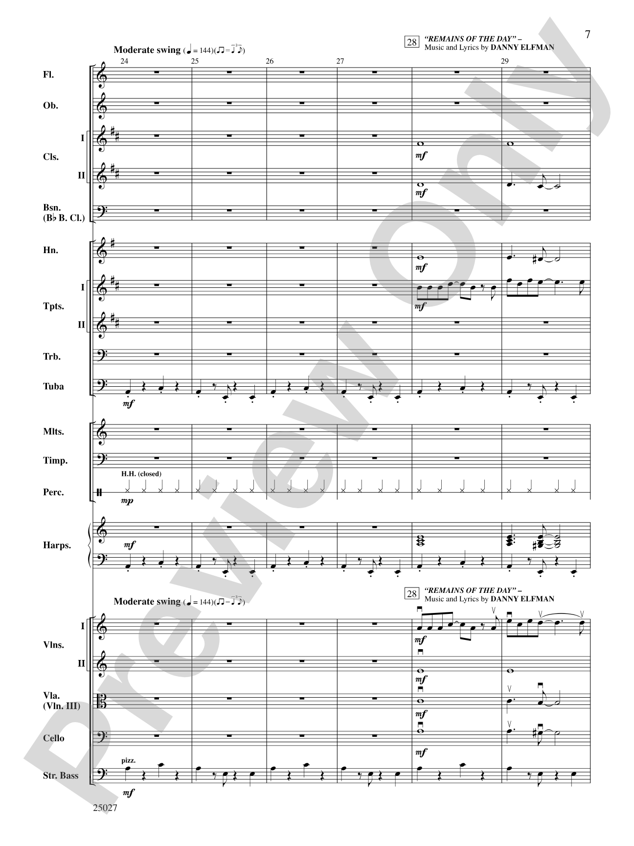 Corpse Bride, Selections from Tim Burton's: Score