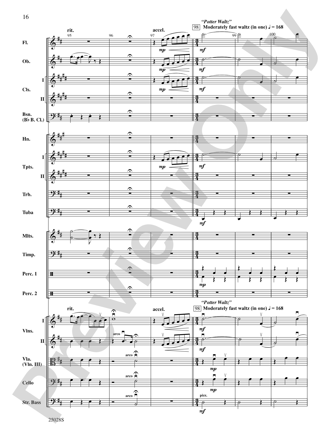 Harry Potter and the Goblet of Fire,™ Selections from: Full Orchestra Conductor Score & Parts