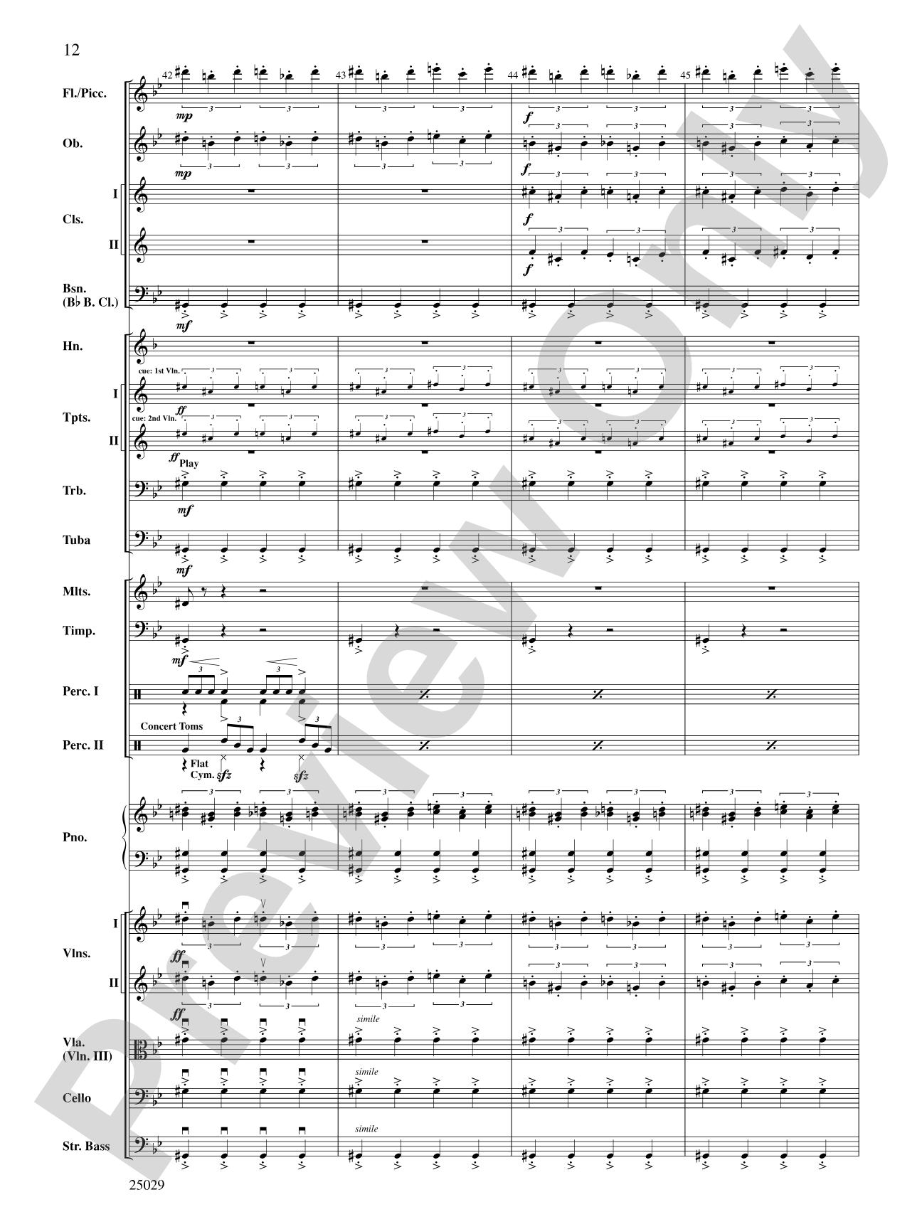 Charlie and the Chocolate Factory, Selections from: Full Orchestra Conductor Score & Parts