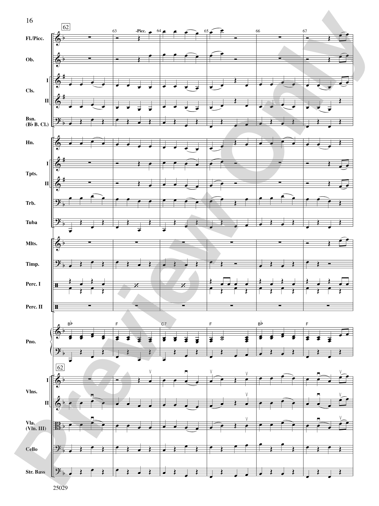 Charlie and the Chocolate Factory, Selections from: Full Orchestra Conductor Score & Parts