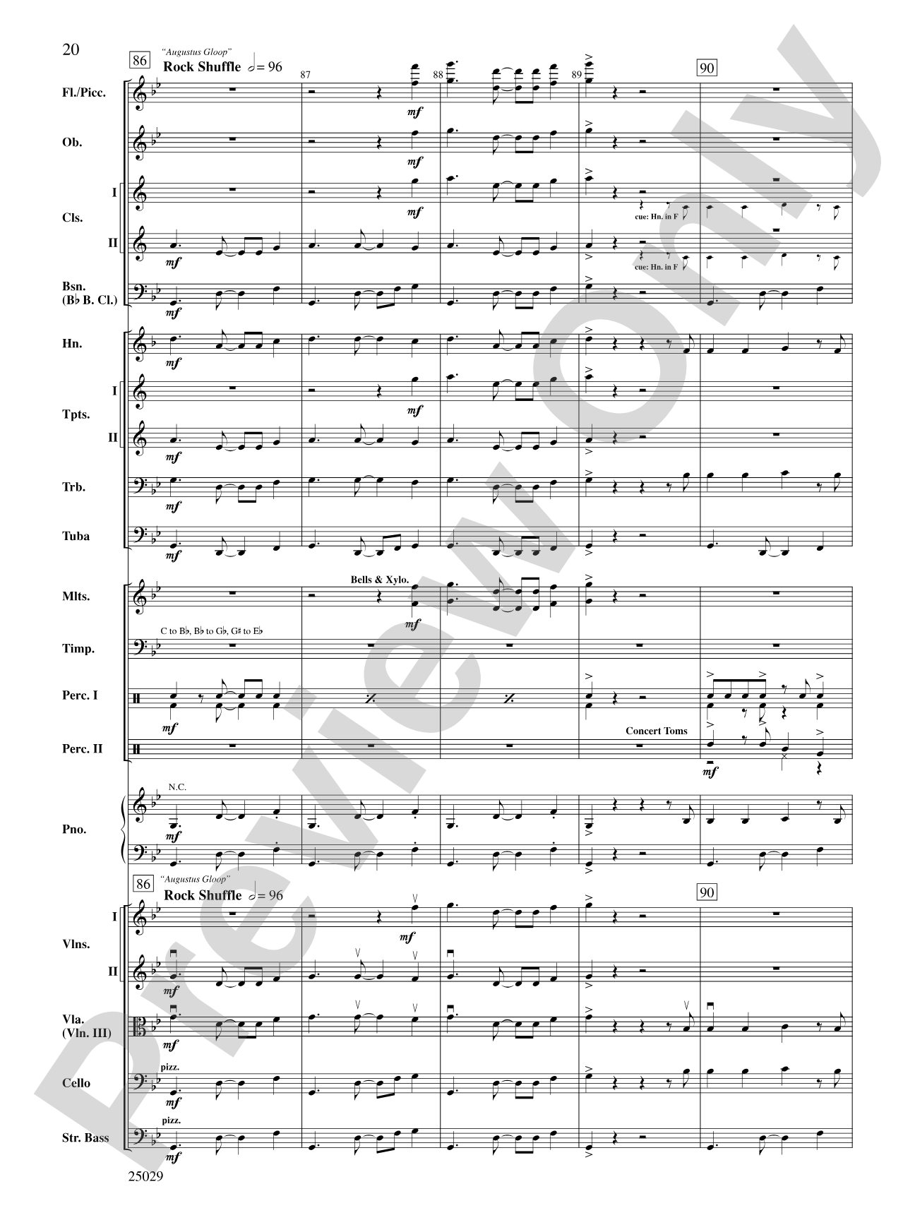 Charlie and the Chocolate Factory, Selections from: Full Orchestra Conductor Score & Parts