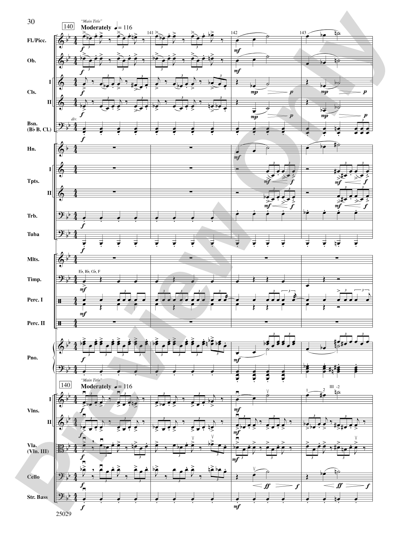 Charlie and the Chocolate Factory, Selections from: Full Orchestra Conductor Score & Parts