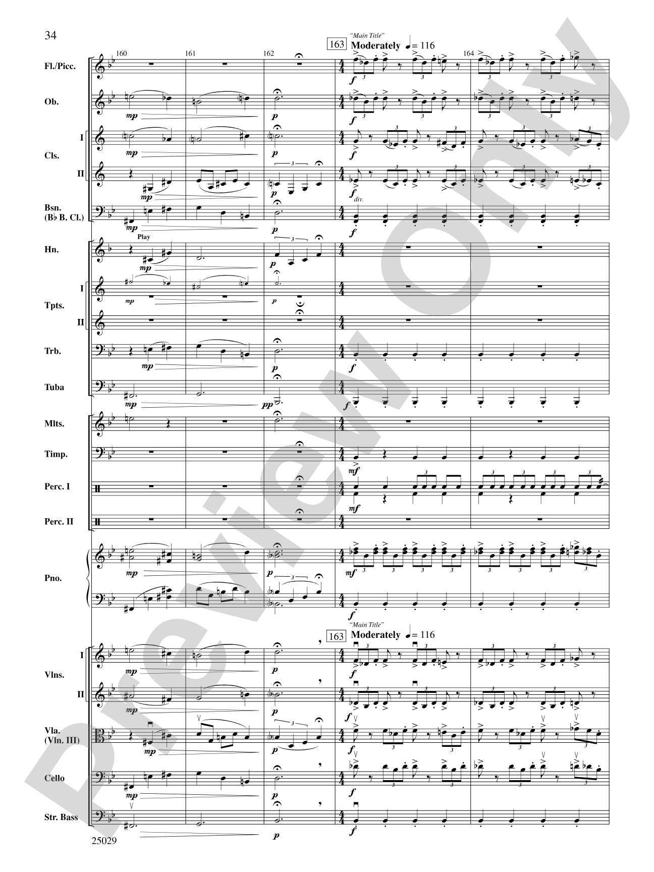 Charlie and the Chocolate Factory, Selections from: Full Orchestra Conductor Score & Parts