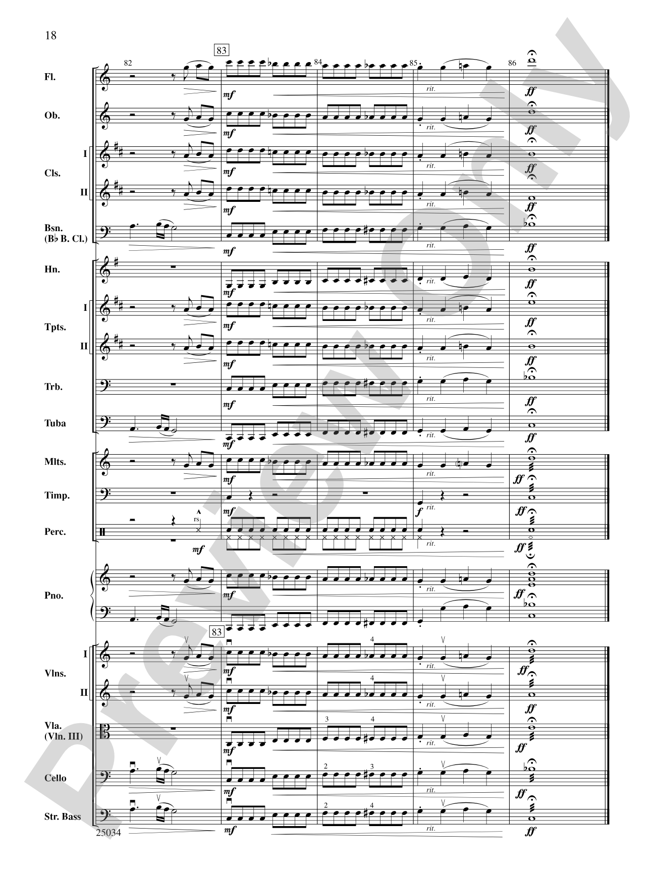 A Rockin' Halloween: Full Orchestra Conductor Score & Parts