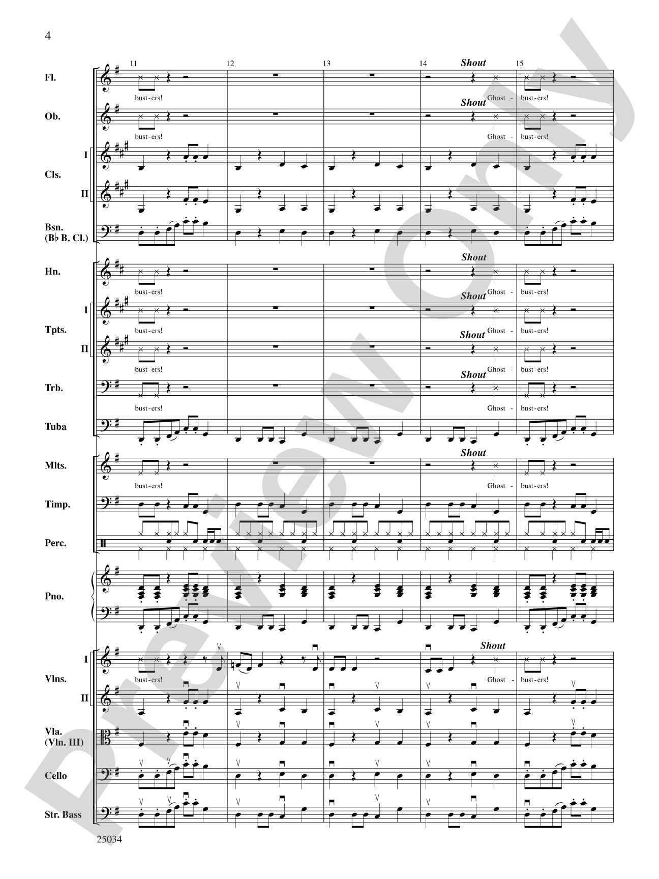 A Rockin' Halloween: Full Orchestra Conductor Score & Parts