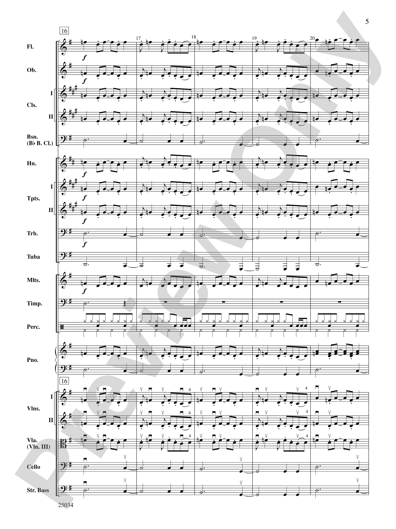 A Rockin' Halloween: Full Orchestra Conductor Score & Parts