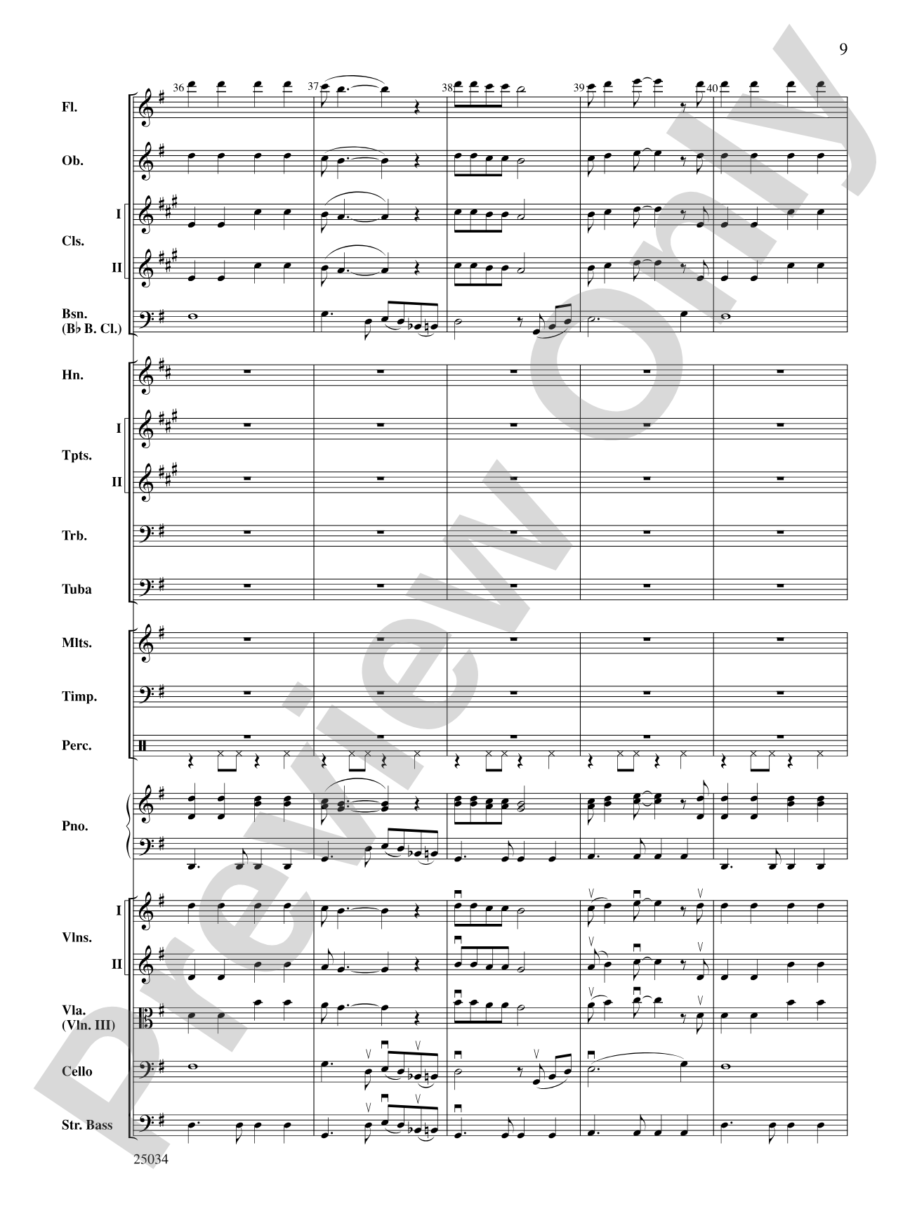 A Rockin' Halloween: Full Orchestra Conductor Score & Parts