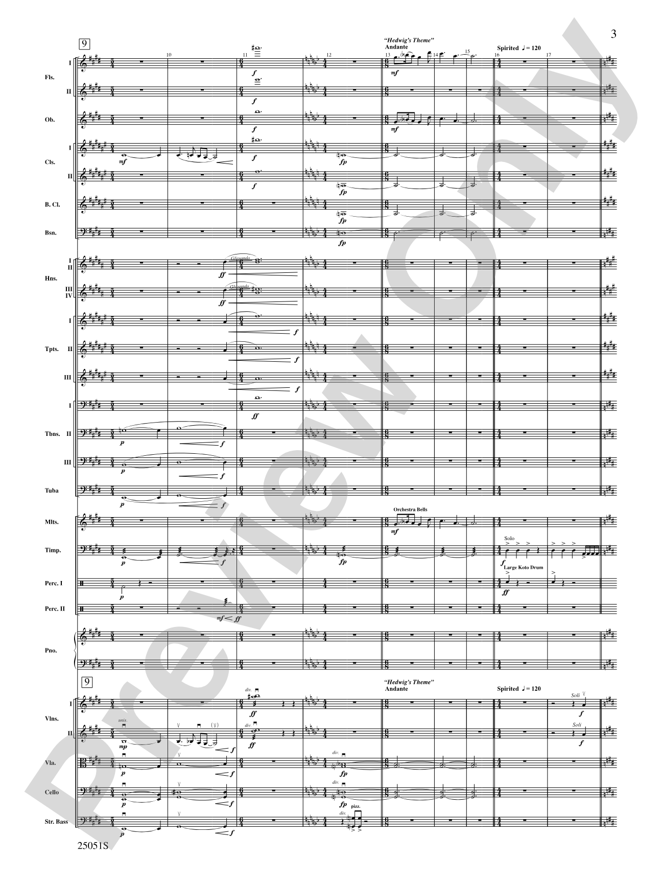 Harry Potter and the Goblet of Fire,™ Concert Suite from: Full Orchestra Conductor Score & Parts
