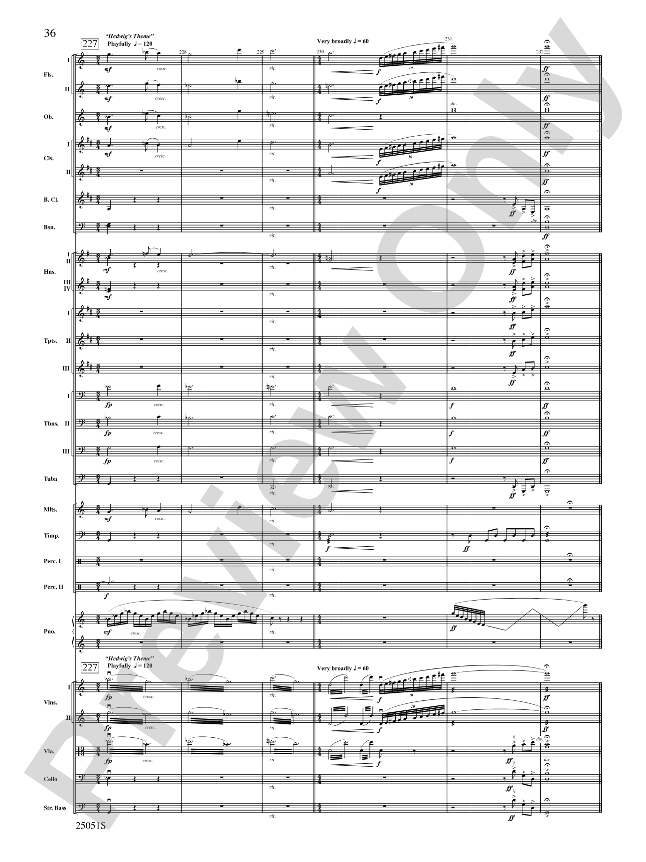 Harry Potter and the Goblet of Fire,™ Concert Suite from: Full Orchestra Conductor Score & Parts