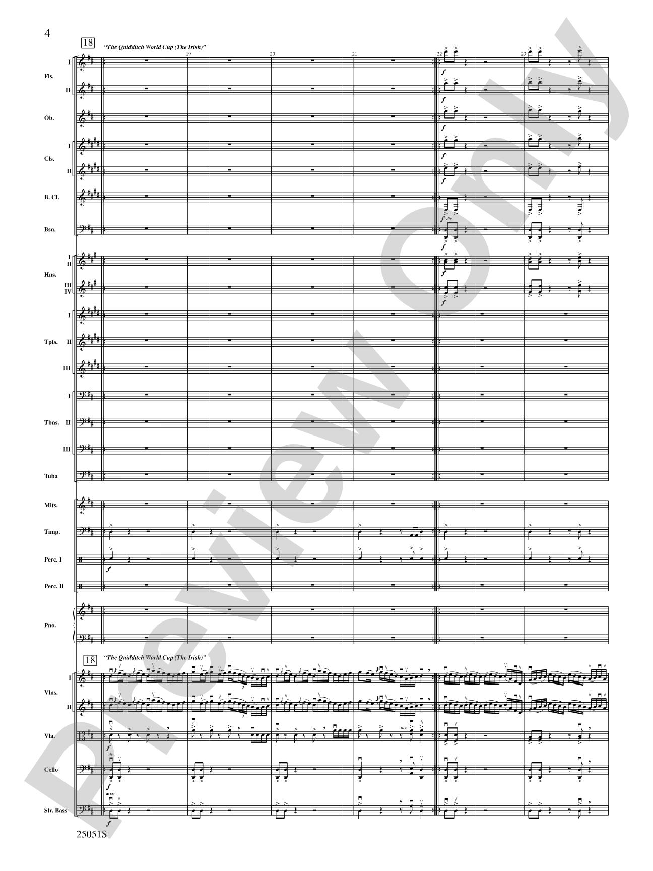 Harry Potter and the Goblet of Fire,™ Concert Suite from: Full Orchestra Conductor Score & Parts