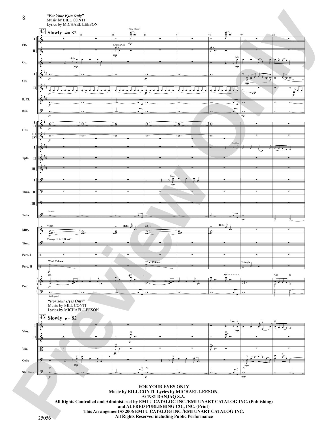 James Bond Medley: Full Orchestra Conductor Score & Parts