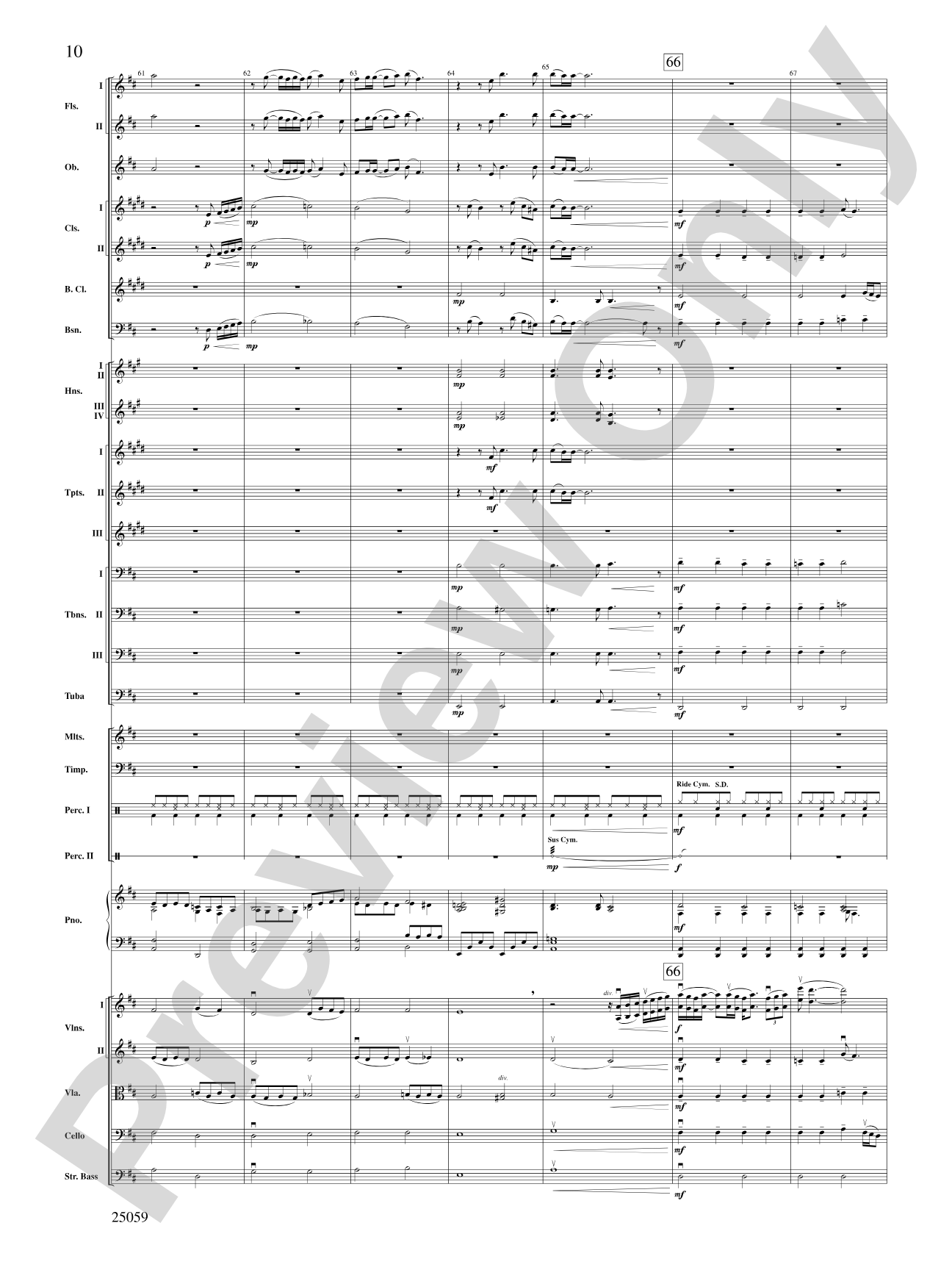 The 25th Annual Putnam County Spelling Bee,™ Selections from: Full Orchestra Conductor Score & Parts
