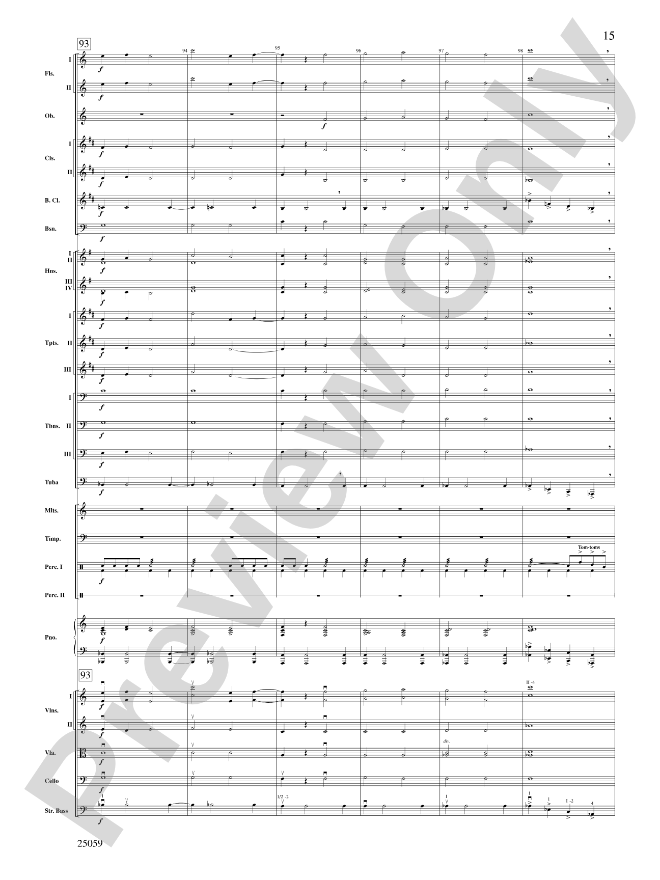 The 25th Annual Putnam County Spelling Bee,™ Selections from: Full Orchestra Conductor Score & Parts