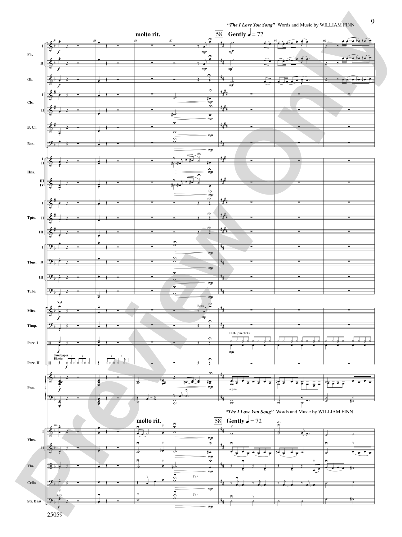 The 25th Annual Putnam County Spelling Bee,™ Selections from: Full Orchestra Conductor Score & Parts
