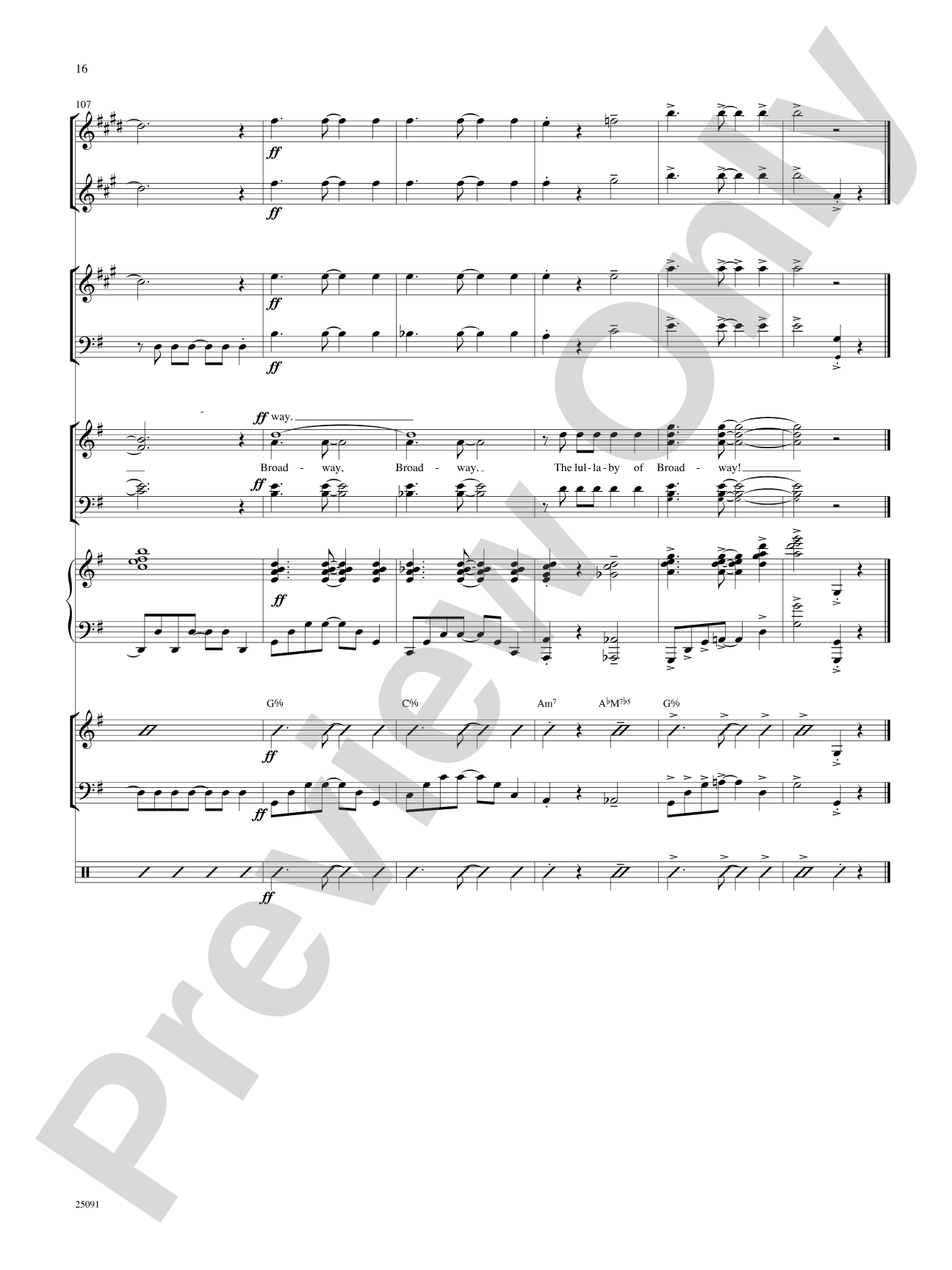 Lullaby of Broadway (and Forty-Second Street): Choral SoundPax