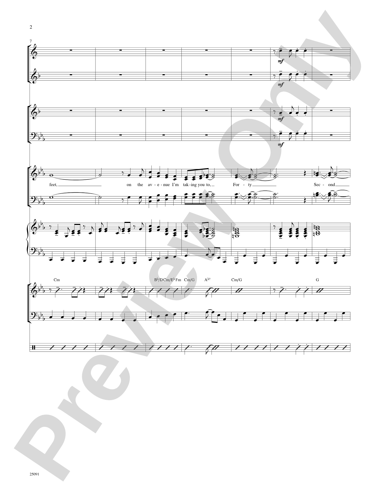 Lullaby of Broadway (and Forty-Second Street): Choral SoundPax