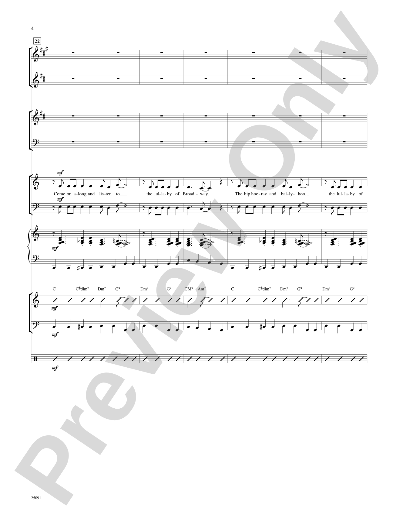Lullaby of Broadway (and Forty-Second Street): Choral SoundPax