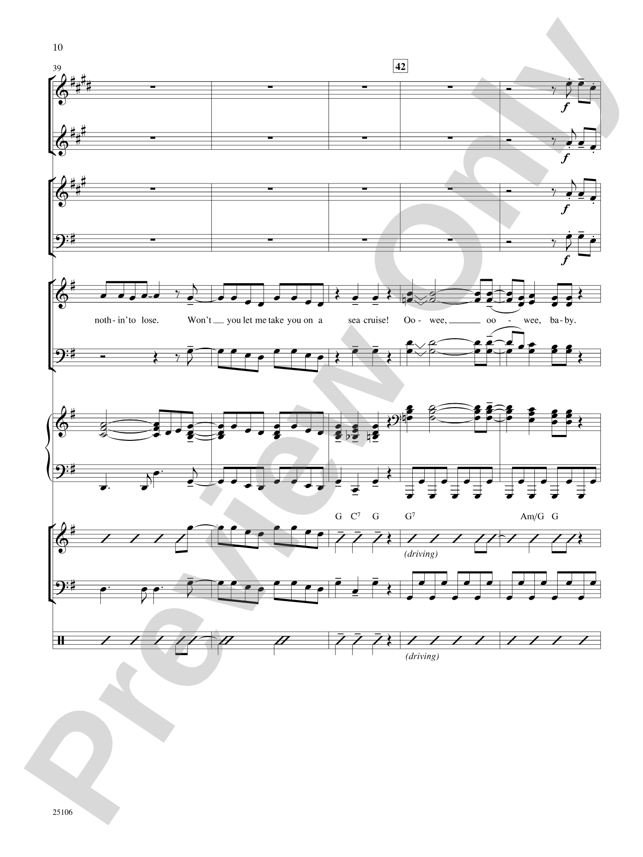 Two Too Wet!: Choral SoundPax
