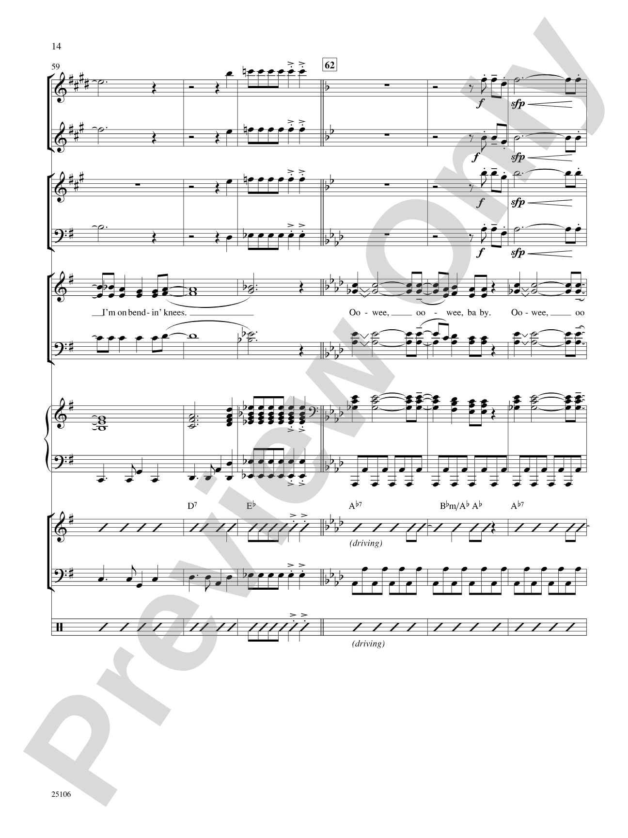 Two Too Wet!: Choral SoundPax