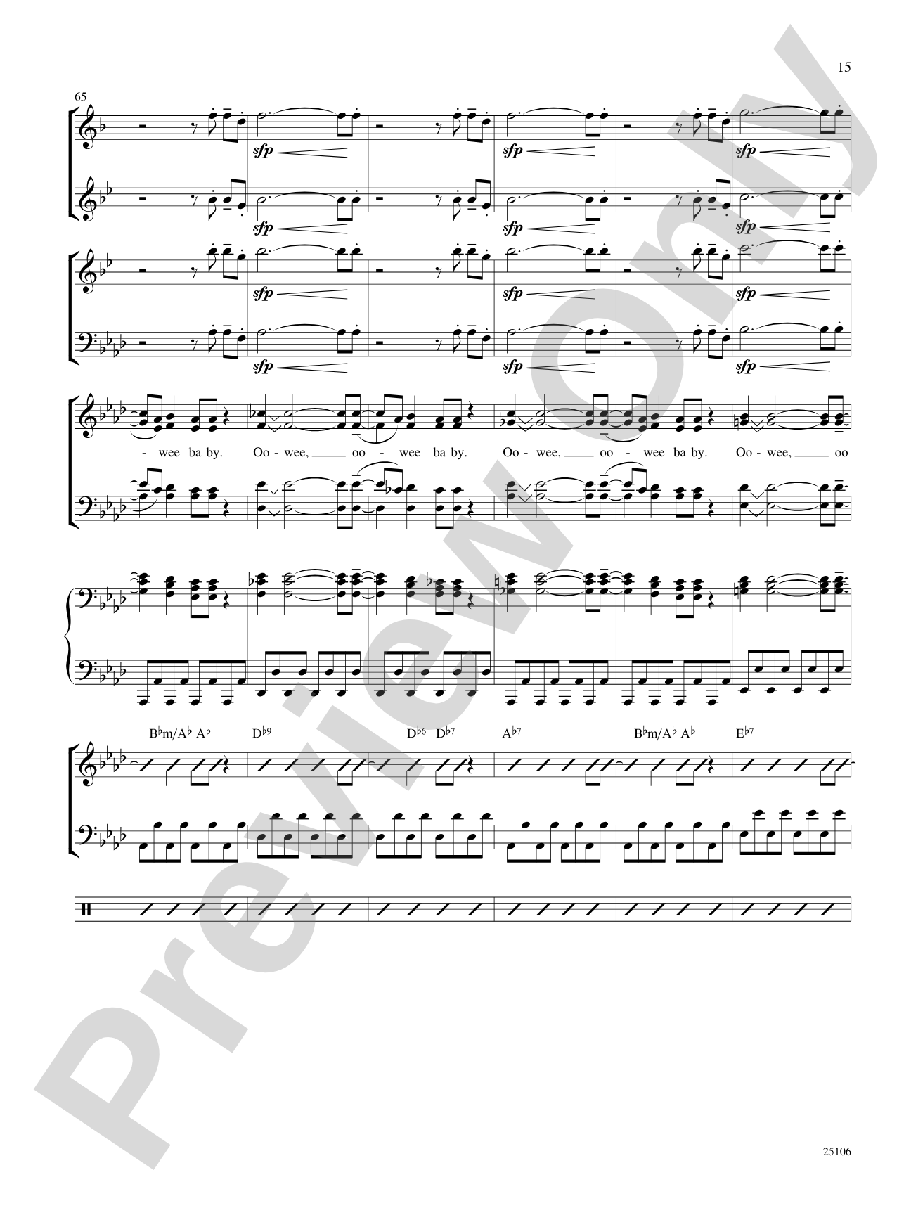 Two Too Wet!: Choral SoundPax