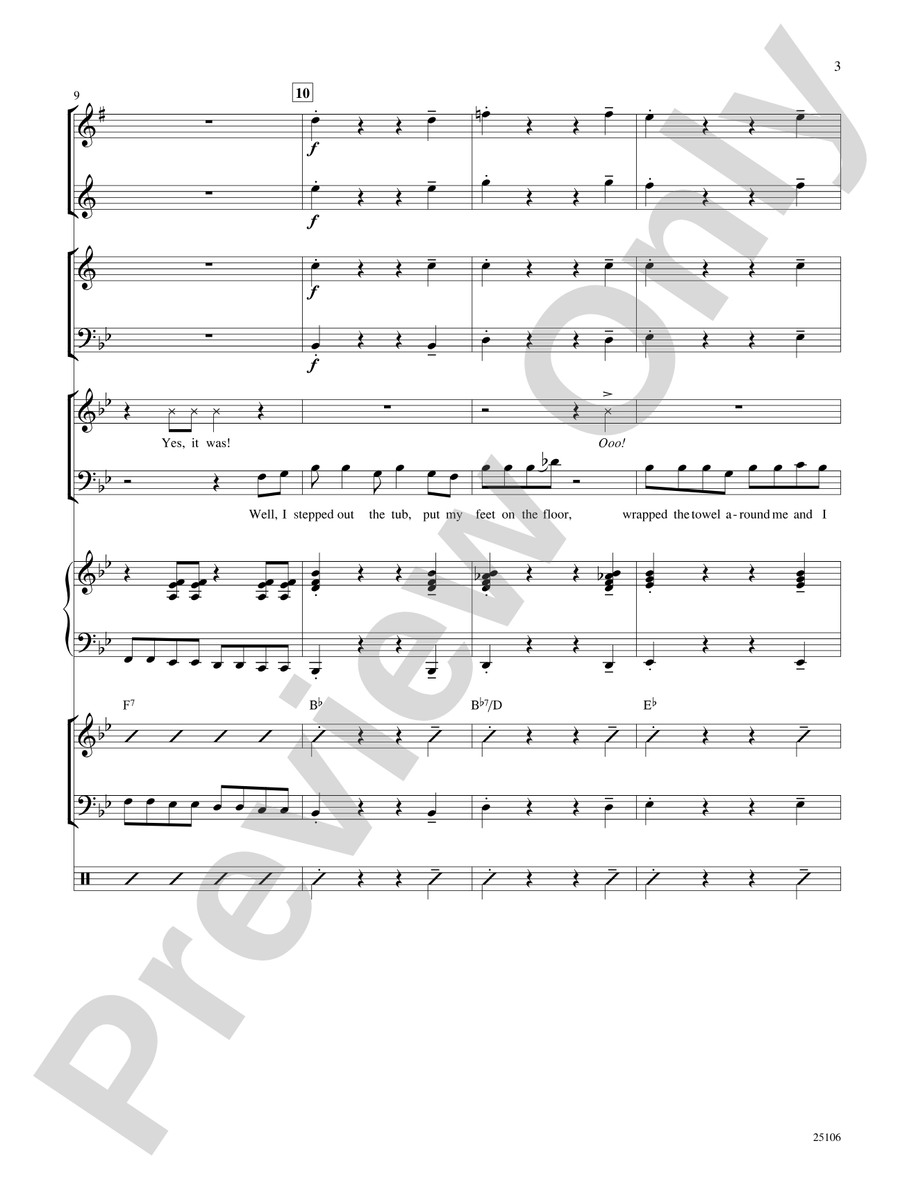 Two Too Wet!: Choral SoundPax