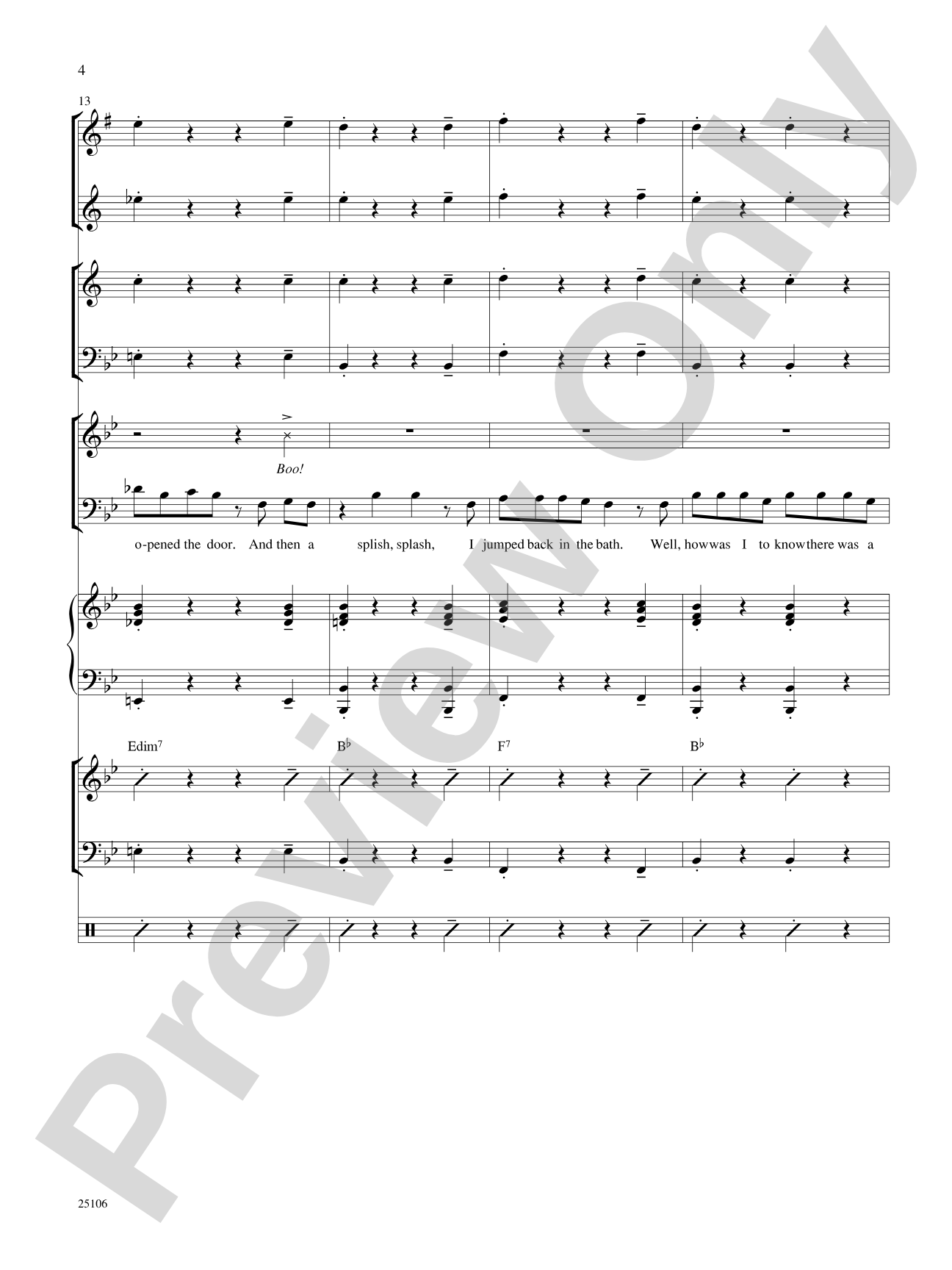 Two Too Wet!: Choral SoundPax